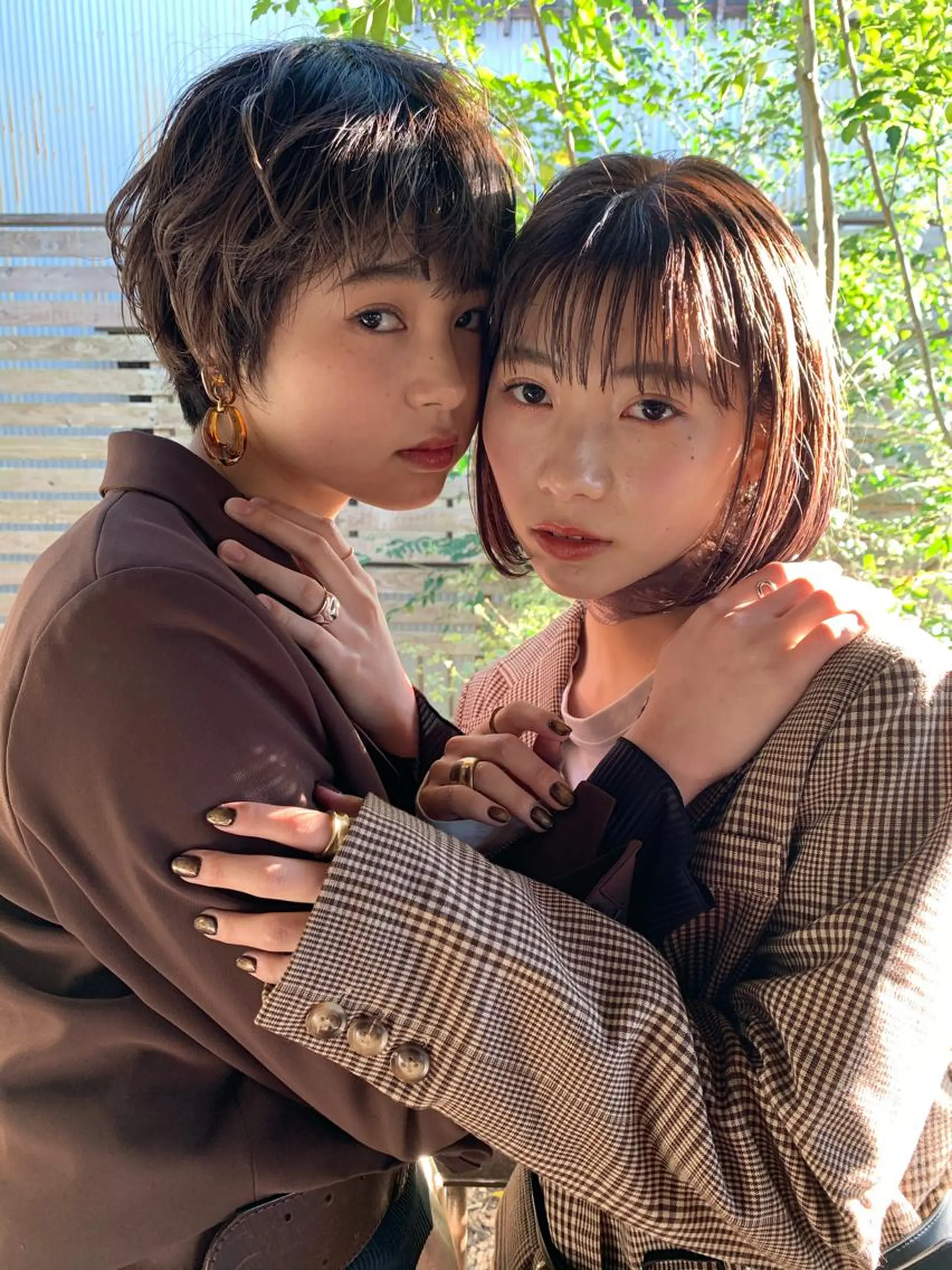 ショート カラー パーマ 井上 美穂のヘアスタイル