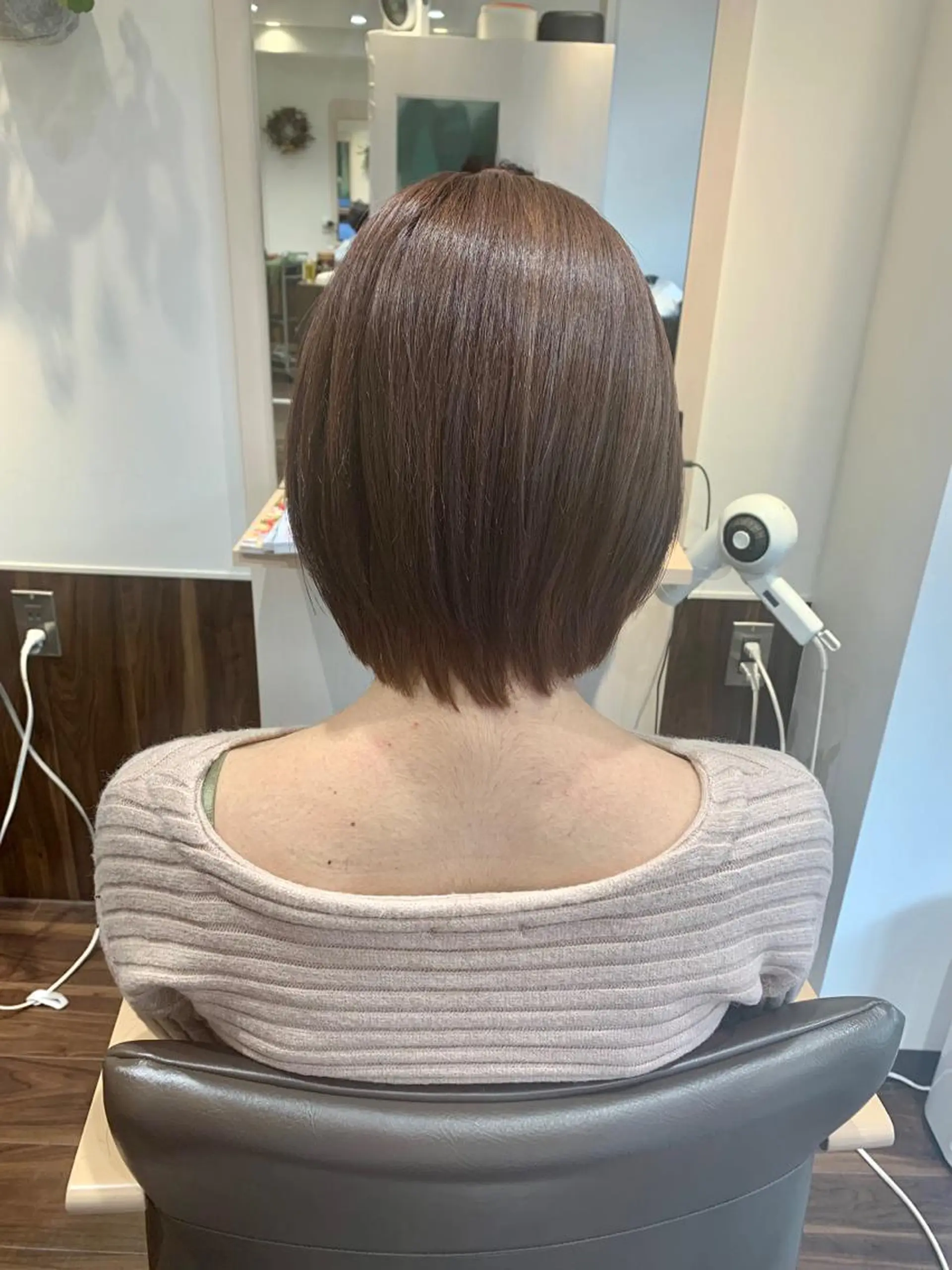ミディアム カット ヘアカラー トリートメント green feel 長原所属・西山 大樹のヘアスタイル