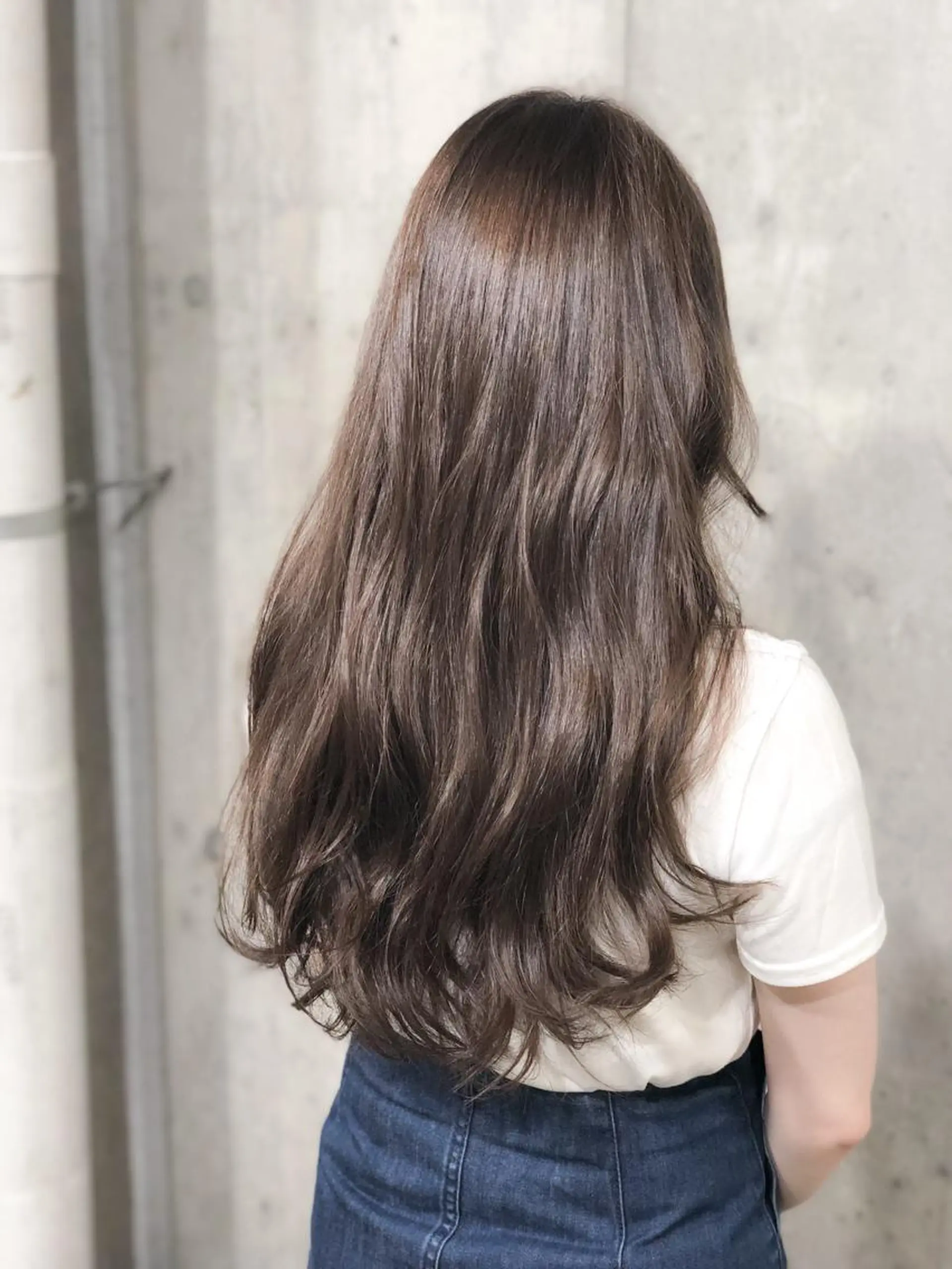 ロング カラー ベージュカラー ココアベージュ 北條 優輝のヘアスタイル