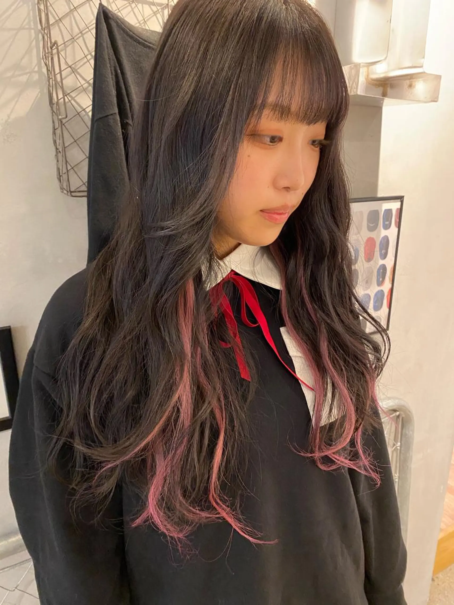 ロング カラー ヘアカラー エクステ MIYU💋💖 〈XENA渋谷本店〉のヘアスタイル