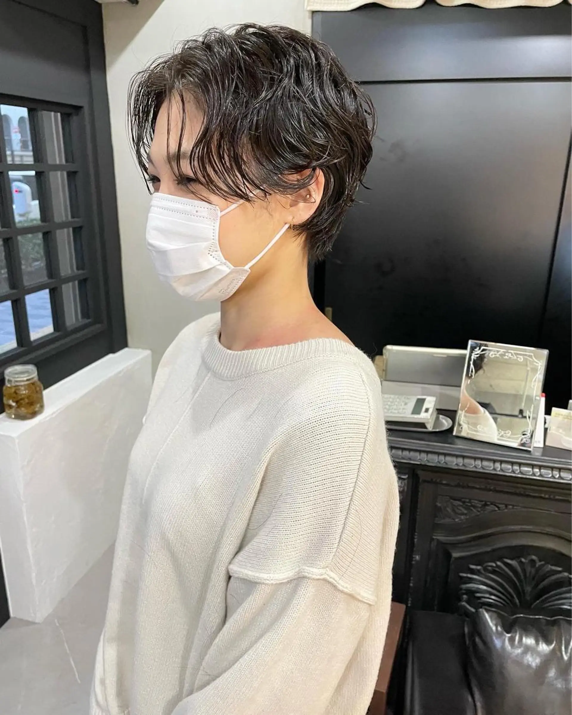 ショート パーマ ハンサムショート ショートヘア カット パーマ トリートメント kvell by urban.所属・ショート・ボブ ・ウルフ✂︎IMAIのヘアスタイル