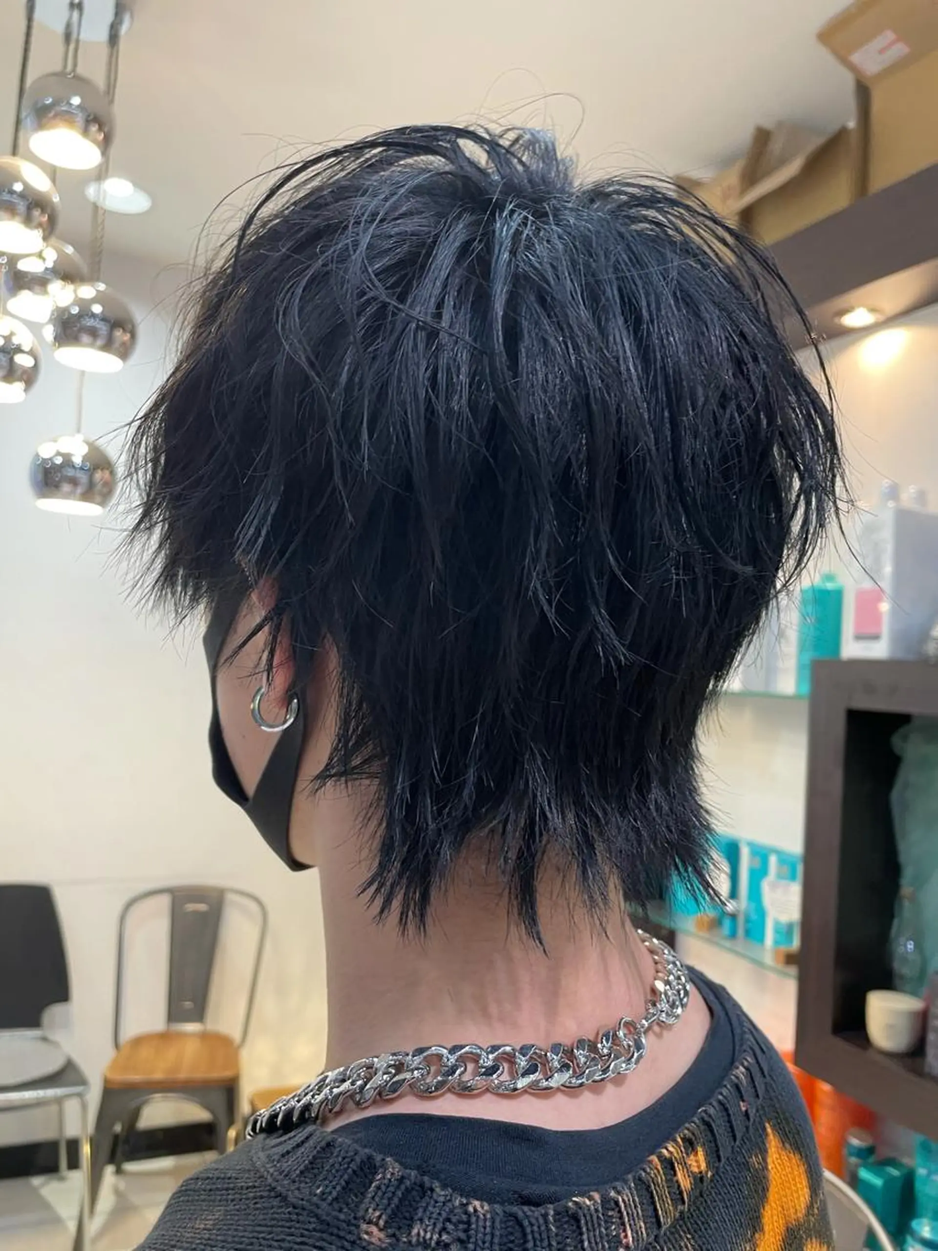 パーマ ウルフカット カット パーマ メンズ指名no'1 佐藤　亘のヘアスタイル