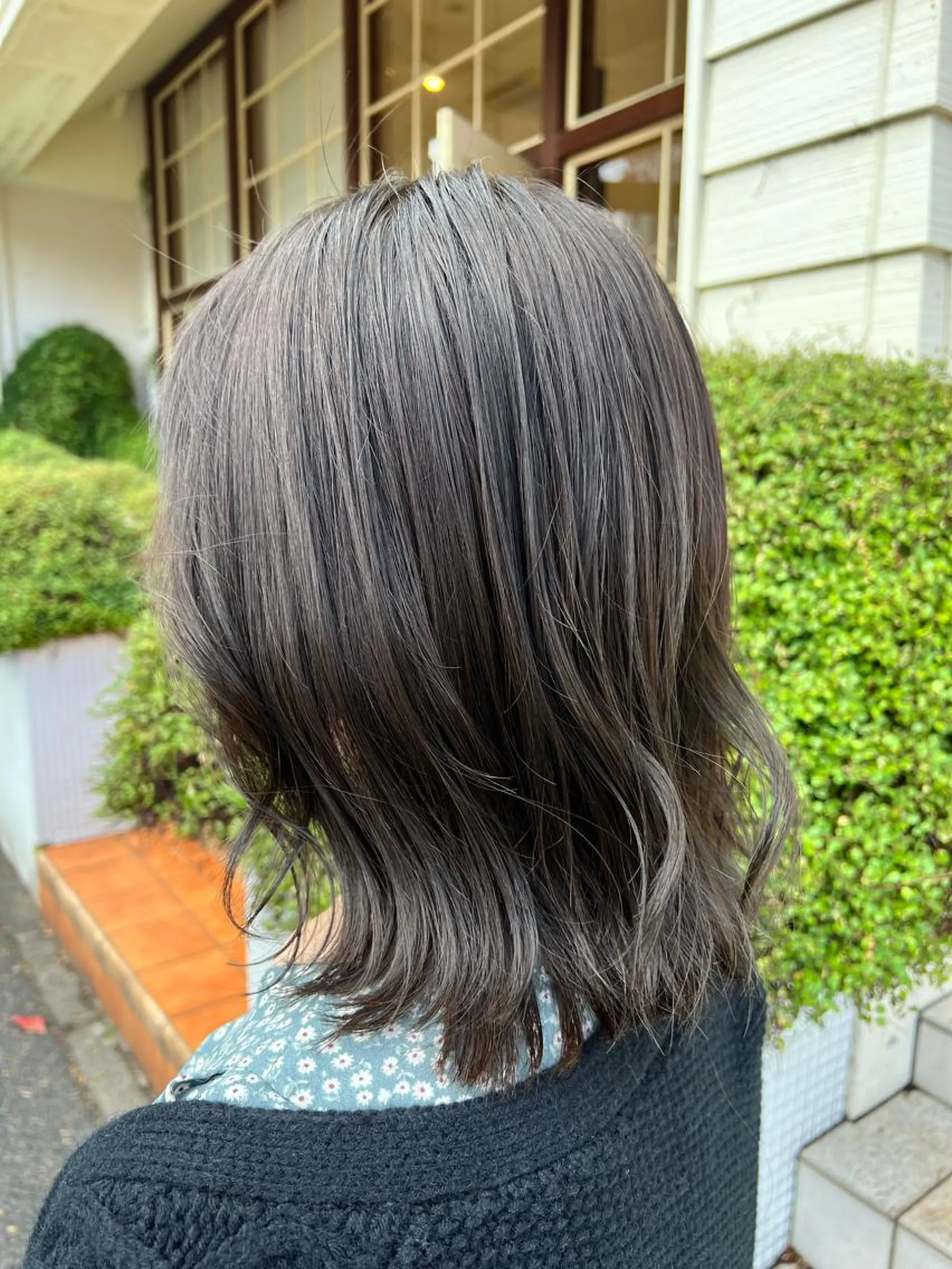 セミロング カラー ベージュカラー オリーブベージュ akari/髪質改善 /ブリーチ/名古屋のヘアスタイル