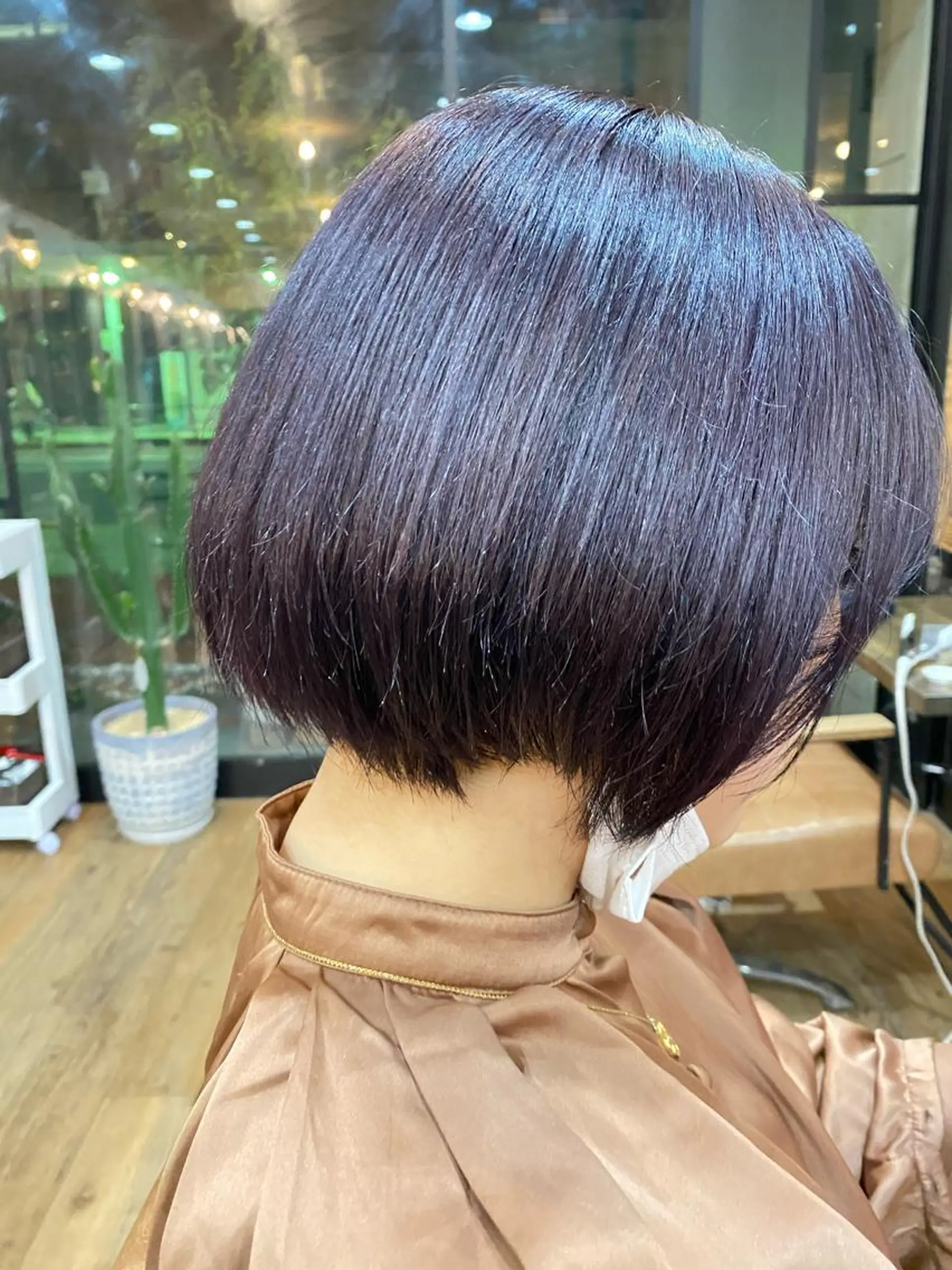 ショート カラー バイオレットカラー ヘアカラー トリートメント 特殊カラー特化 ✂️SHIAN フジのヘアスタイル