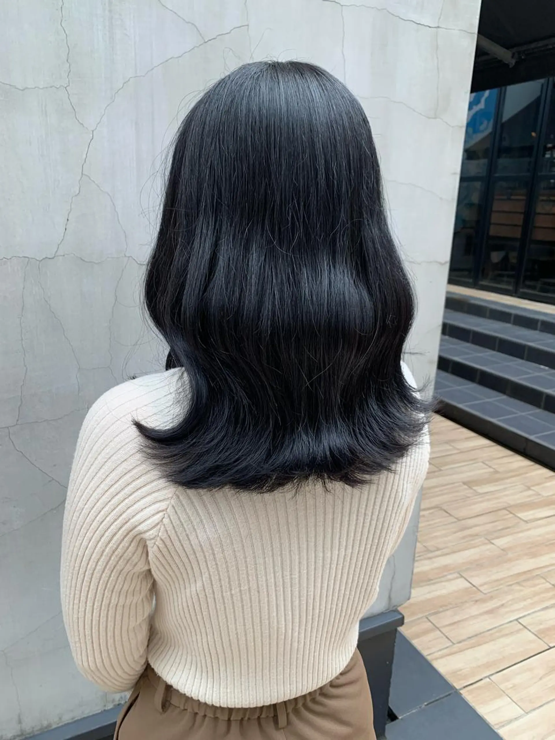 ミディアム カラー ヘアアレンジ カット ヘアカラー トリートメント yuka .のヘアスタイル