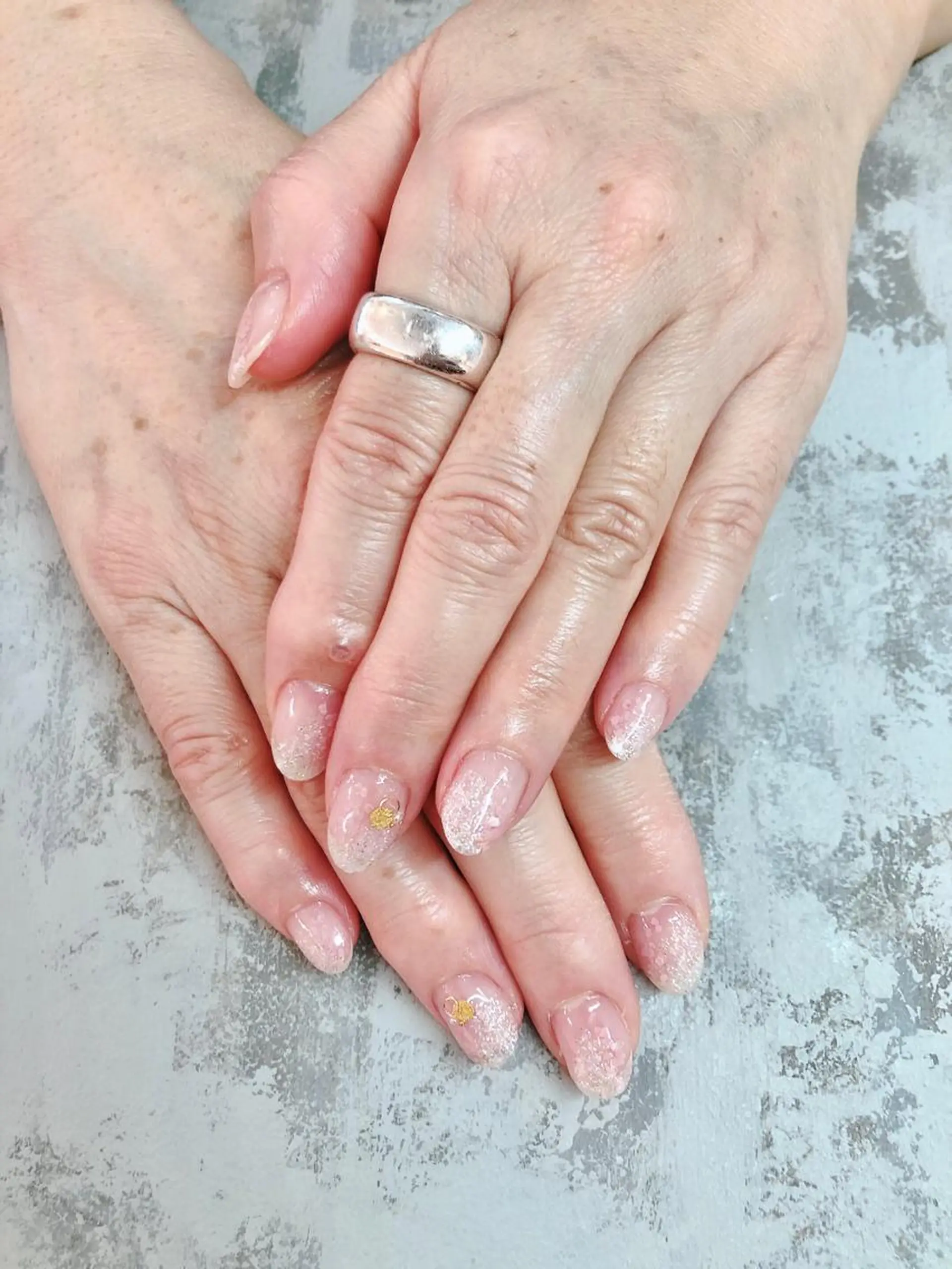 ネイル 桜ネイル 春ネイル ♾nail 恵美のマツエク・マツパデザイン