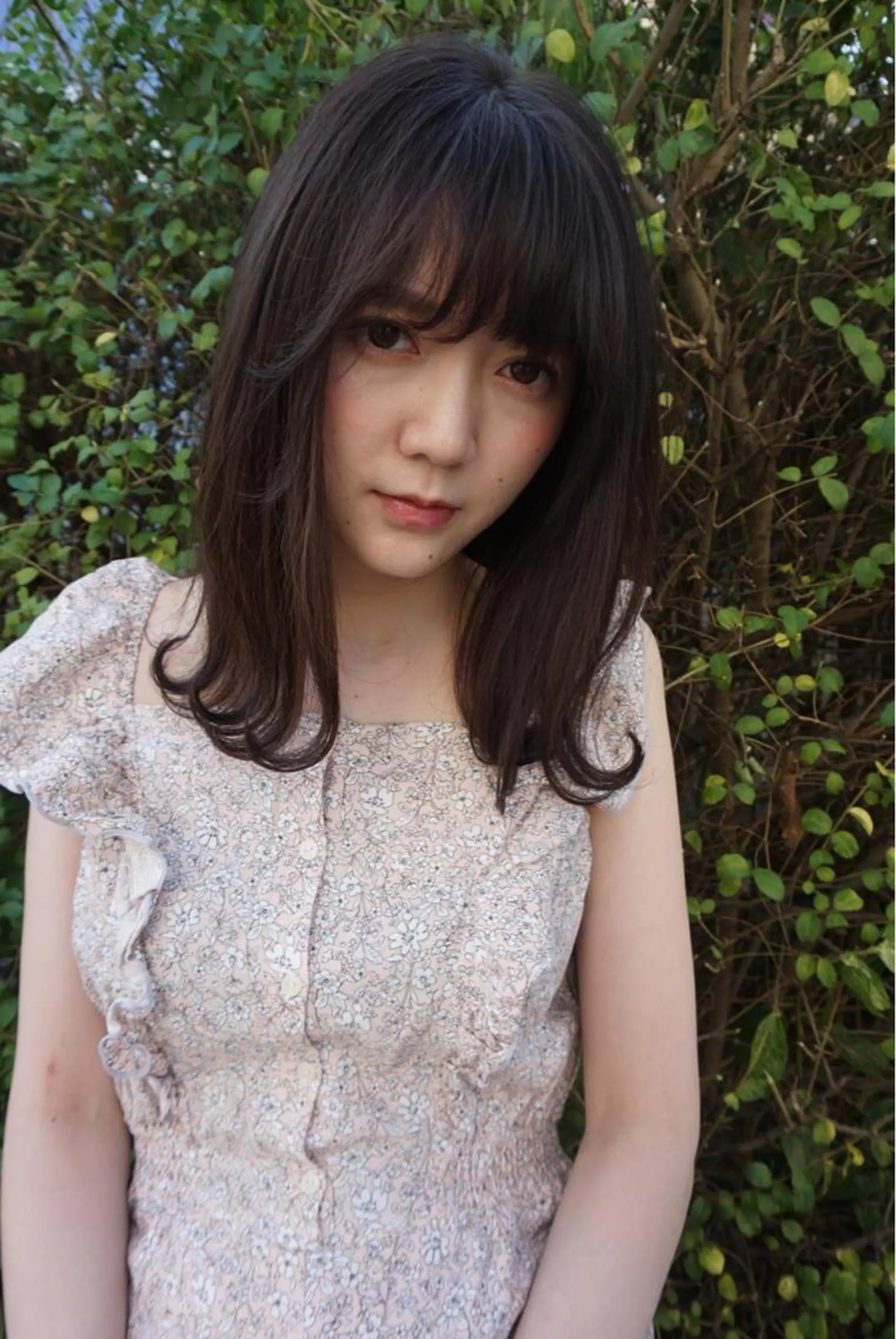 セミロング カラー アッシュ カット ヘッドスパ 髪質改善 頭身浴/ 中田のヘアスタイル