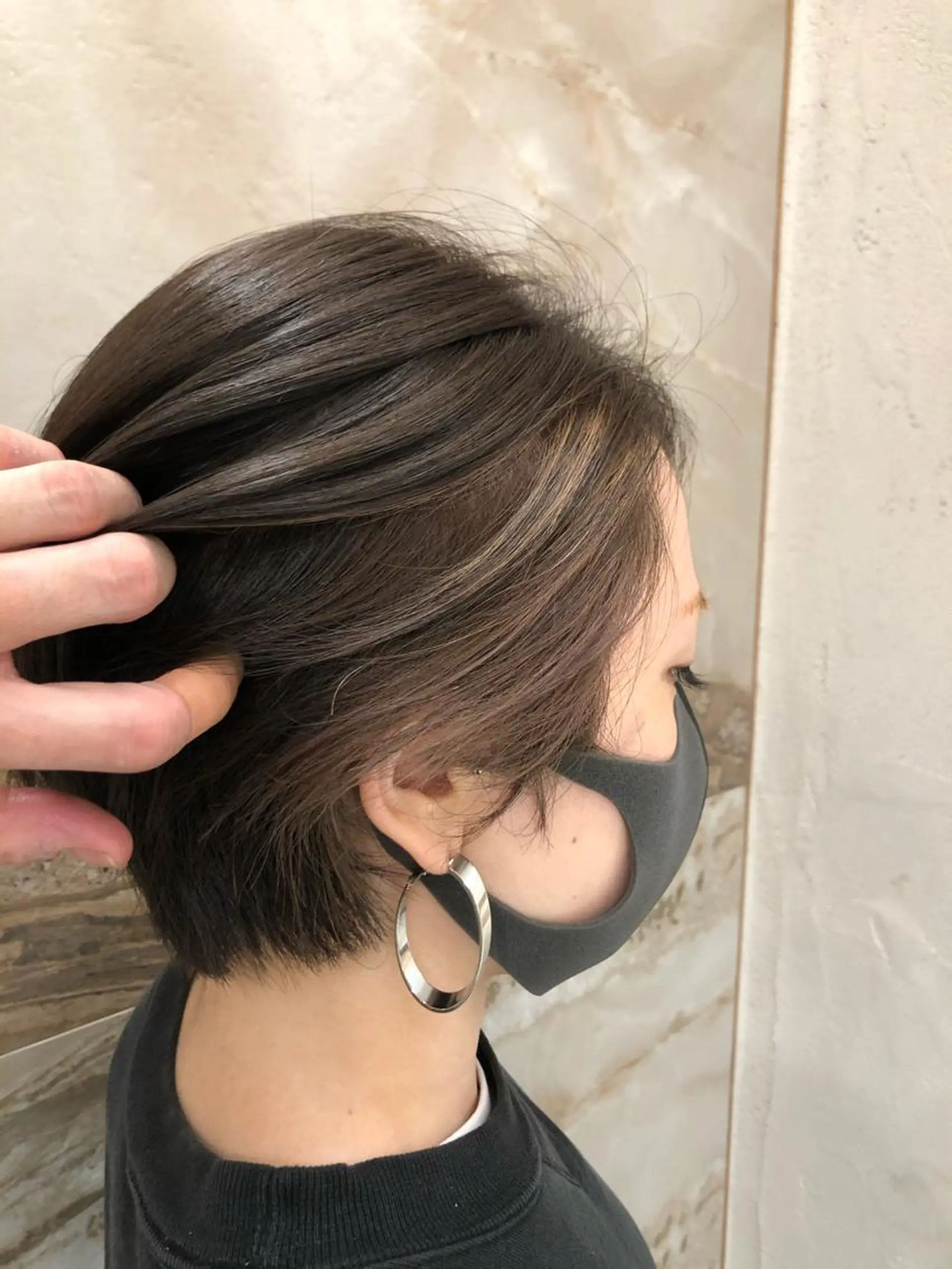 ショート カラー グレージュ ヘアカラー トリートメント 小山内 龍一郎 店長のヘアスタイル