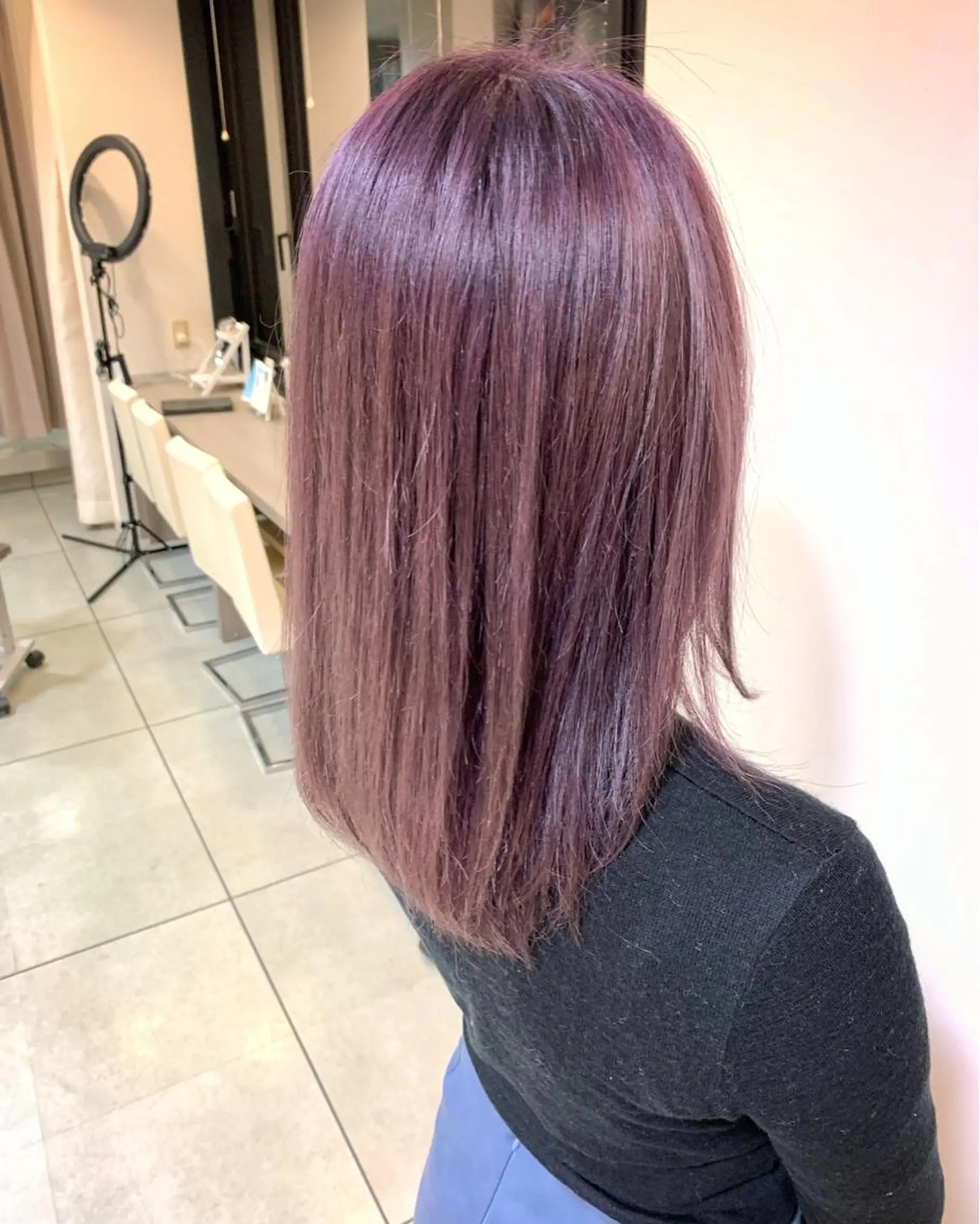 ミディアム カラー ピンクカラー ヘアカラー トリートメント MIRU by INCE HAIR所属・chiyo yasuのヘアスタイル