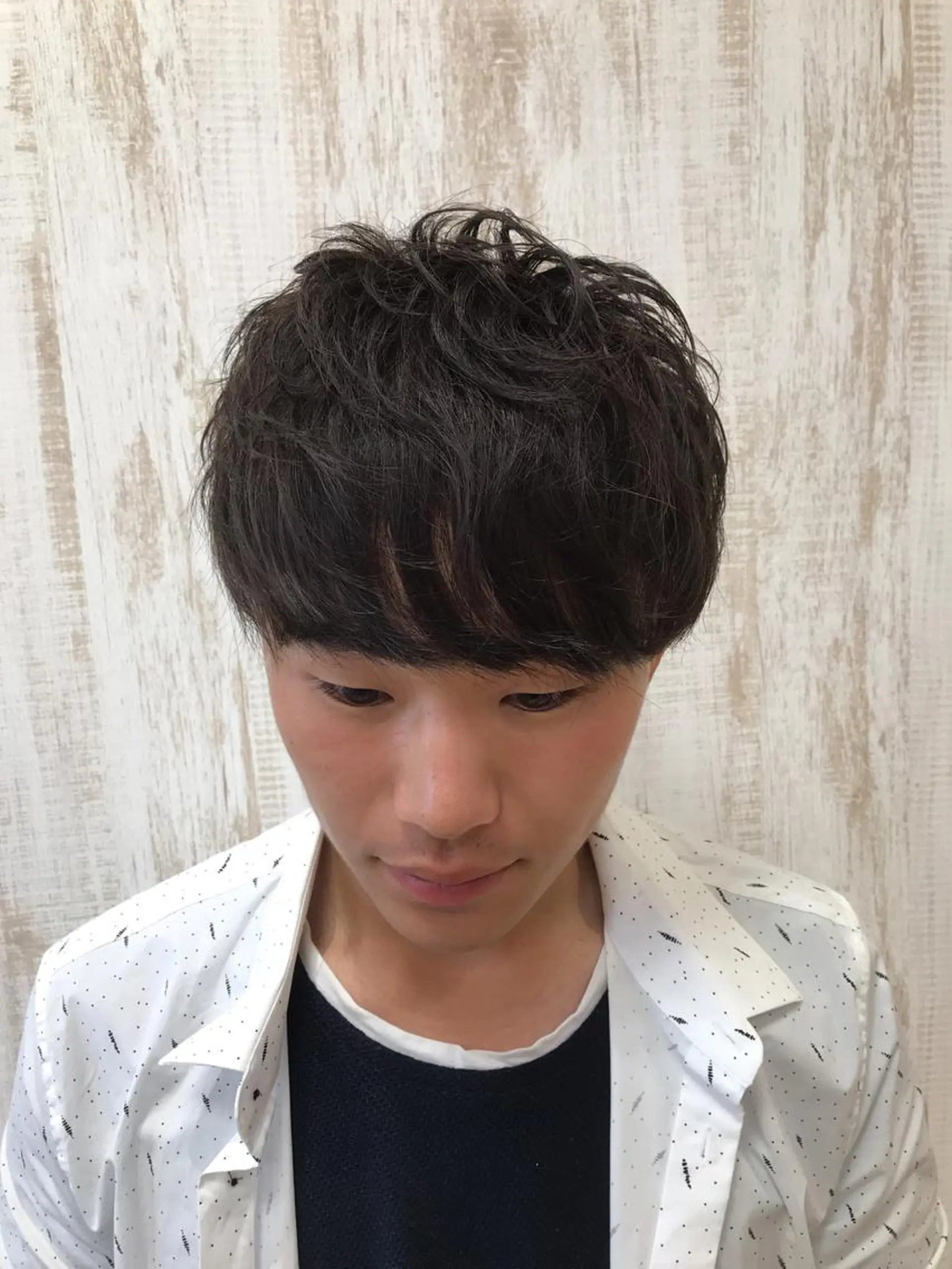 パーマ メンズ ファミールヘア所属・メンズパーマ波巻き 🌳大森悠登🌳のヘアスタイル