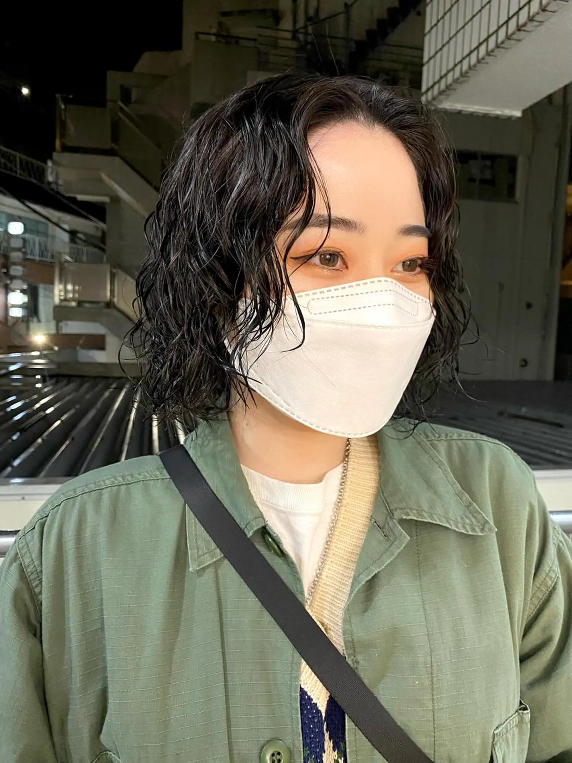 ミディアム パーマ レイヤー/パーマ /ウルフ/nabeのヘアスタイル