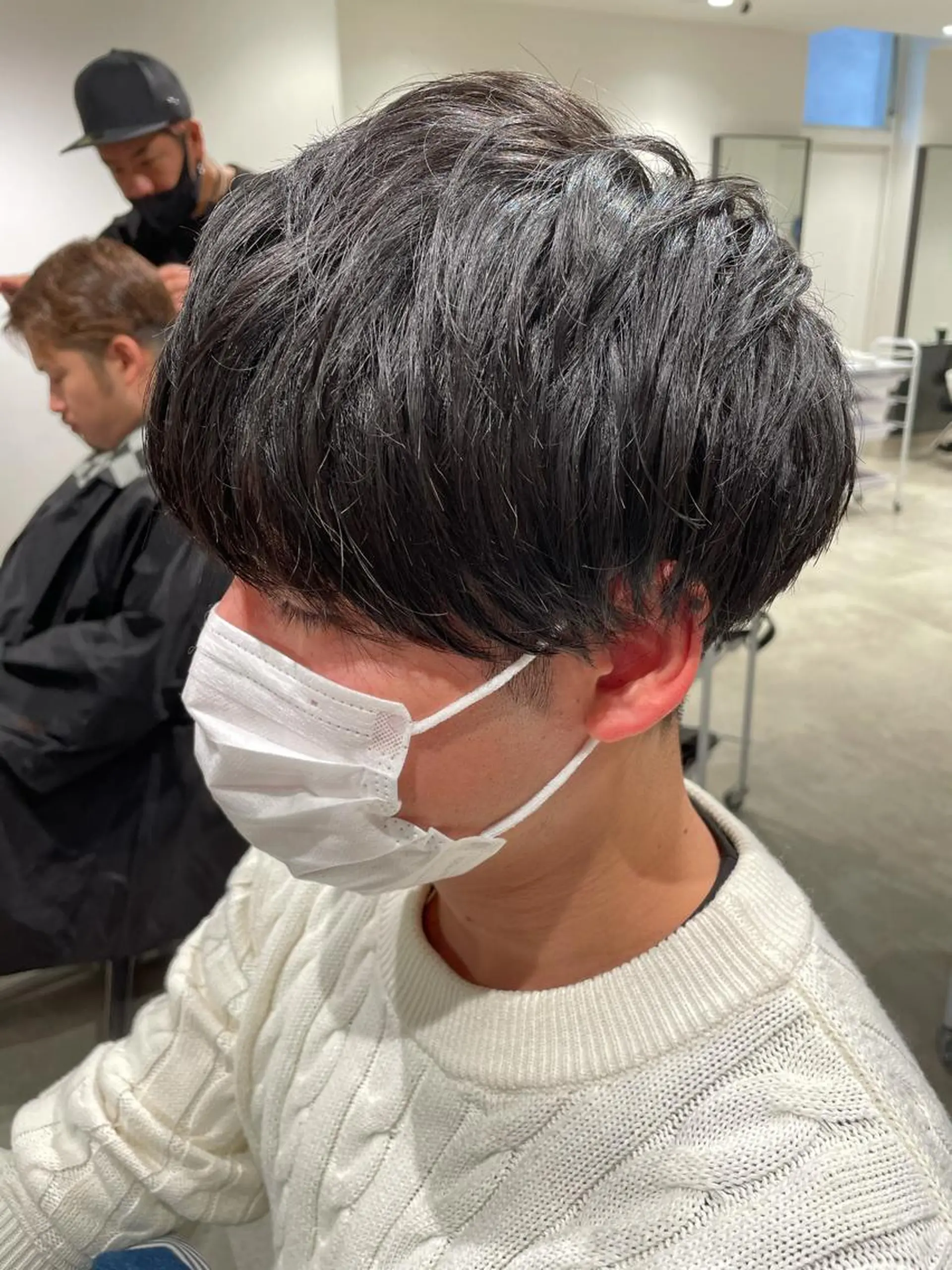 ショート カラー パーマ ヘアアレンジ メンズ パーソナルカラー合わ せたカラー🤍なつみのヘアスタイル