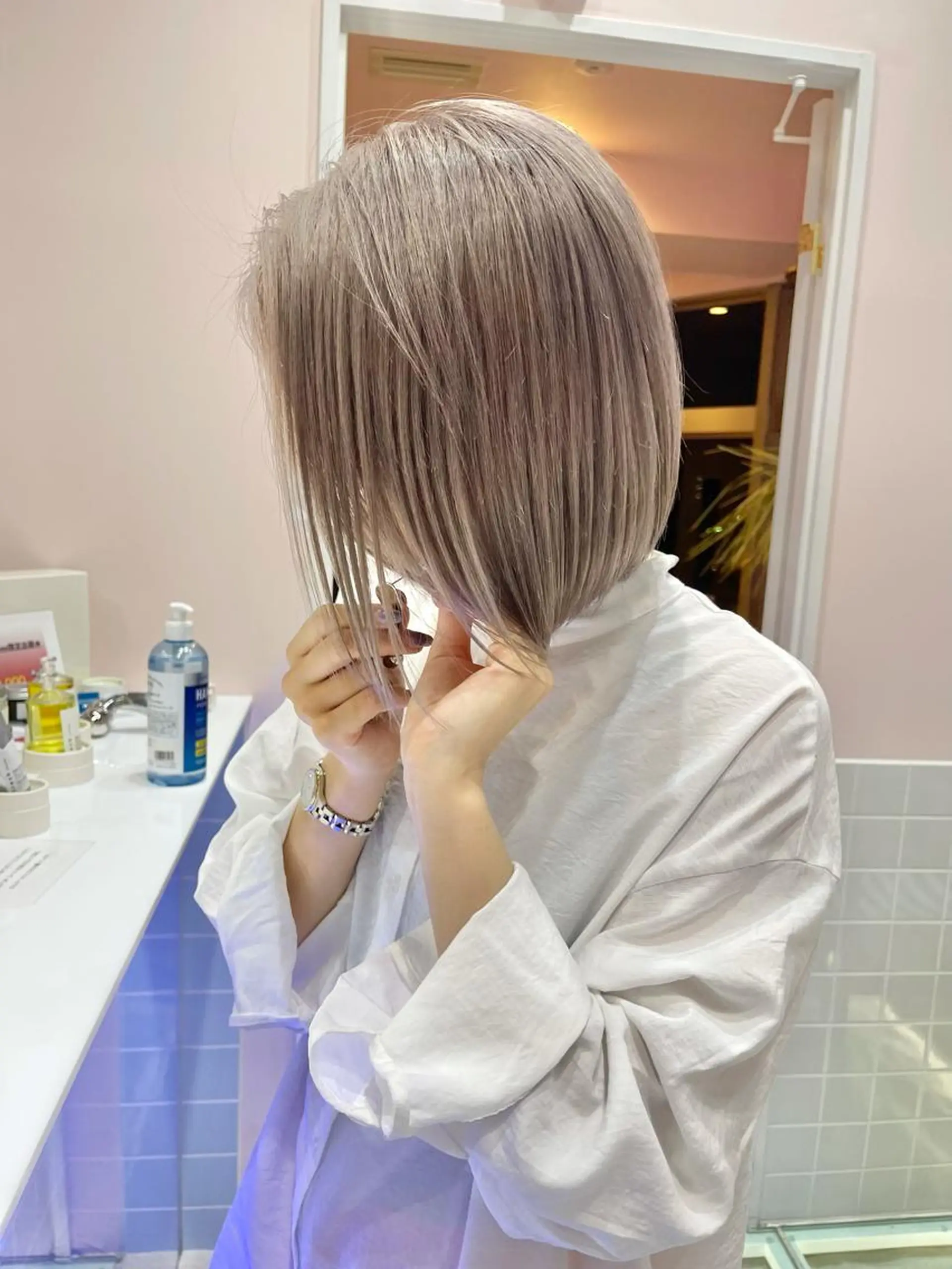 ショート ヘアカラー トリートメント tuki yokohama所属・店長 小池アキトのヘアスタイル