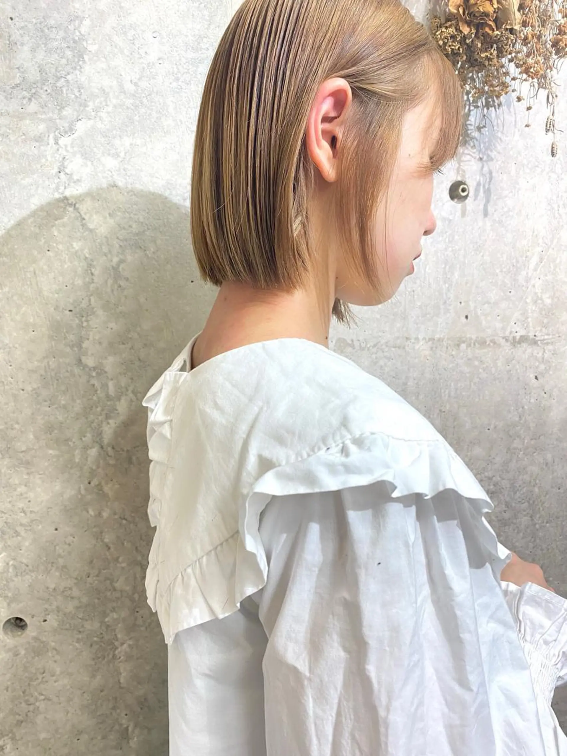 ショート ボブ 梅津 光帆のヘアスタイル