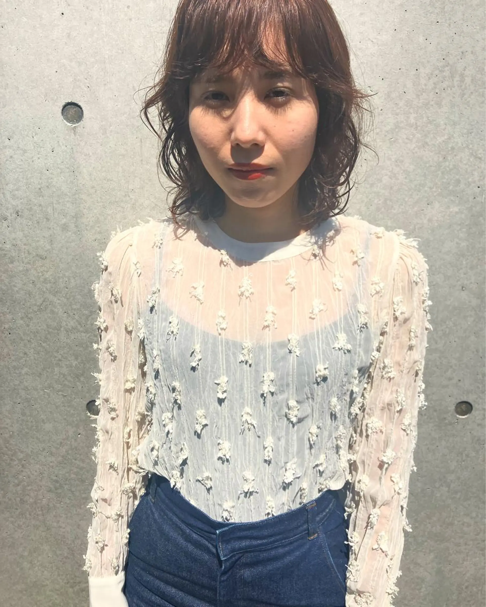 ミディアム 似合わせカットカラー 👩MINAのヘアスタイル