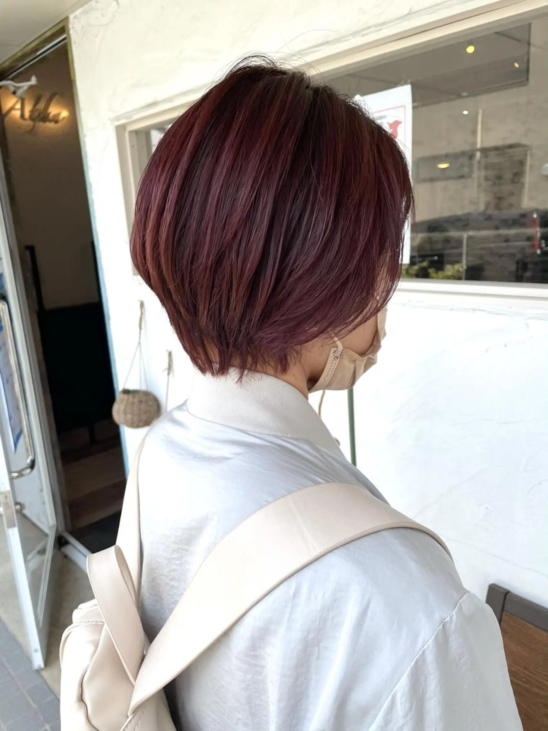 カラー カシス ハイライトカラー ヘアカラー 後藤 陽花子のヘアスタイル