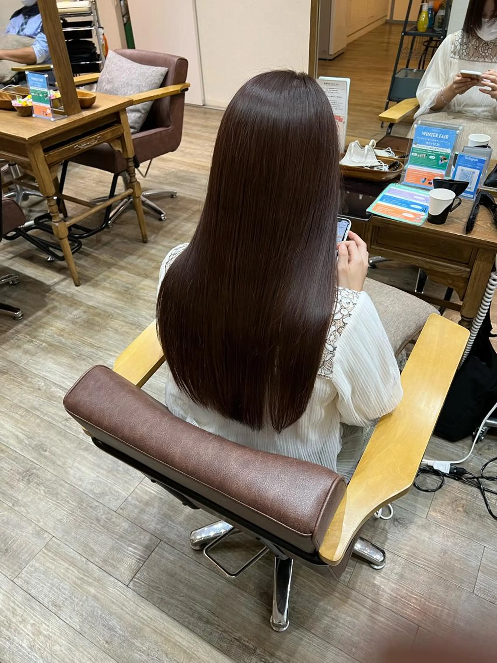 セミロング カラー アディクシーカラー 透明感カラー グレージュ ラベンダーカラー ラベンダーグレージュ カット ヘアカラー トリートメント ブリーチ/髪質改善/ レイヤー/YUTO‎のヘアスタイル