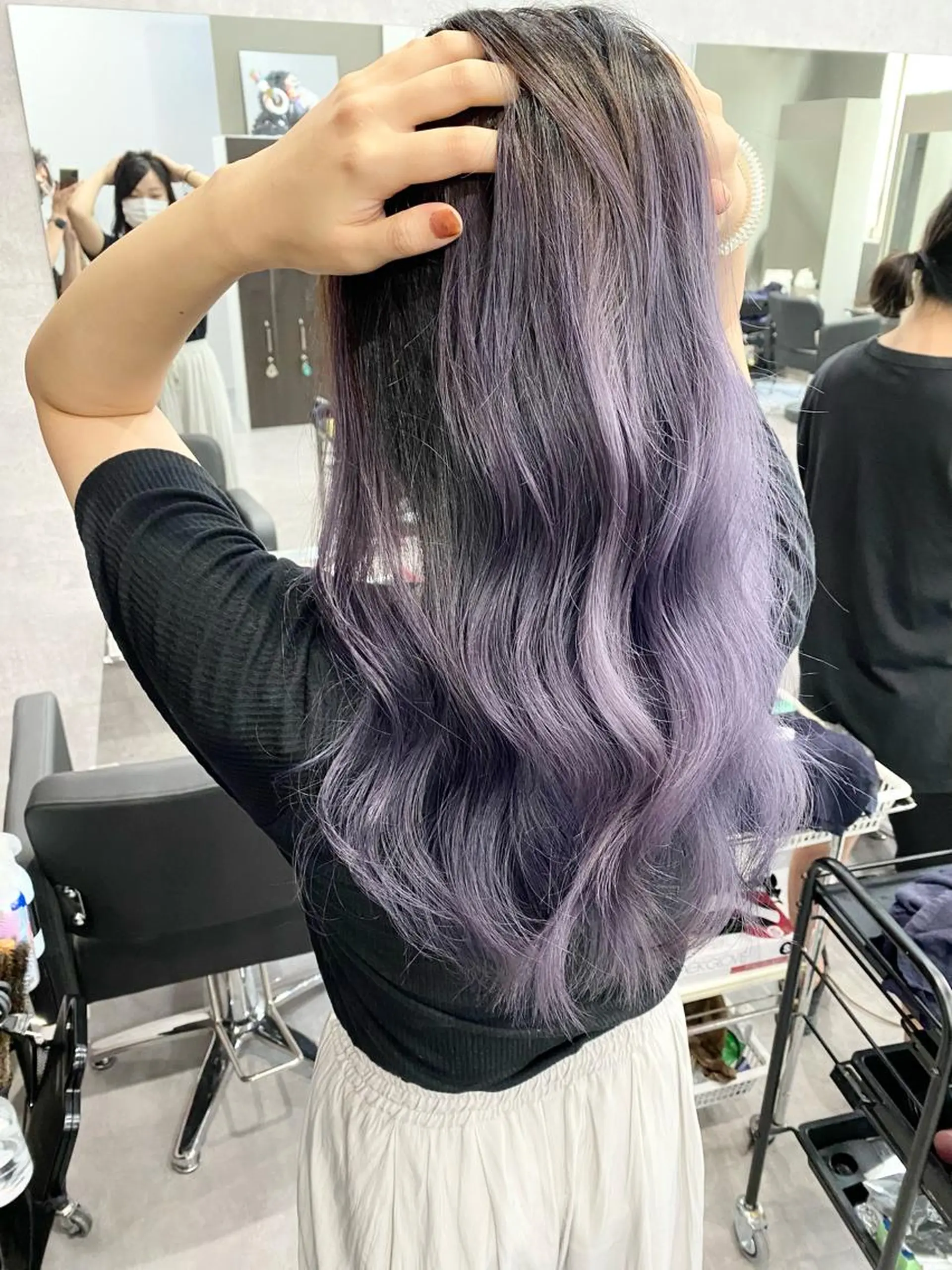 ロング カラー ブリーチ ケアブリーチ ダブルカラー ハイトーンカラー Via officialのヘアスタイル