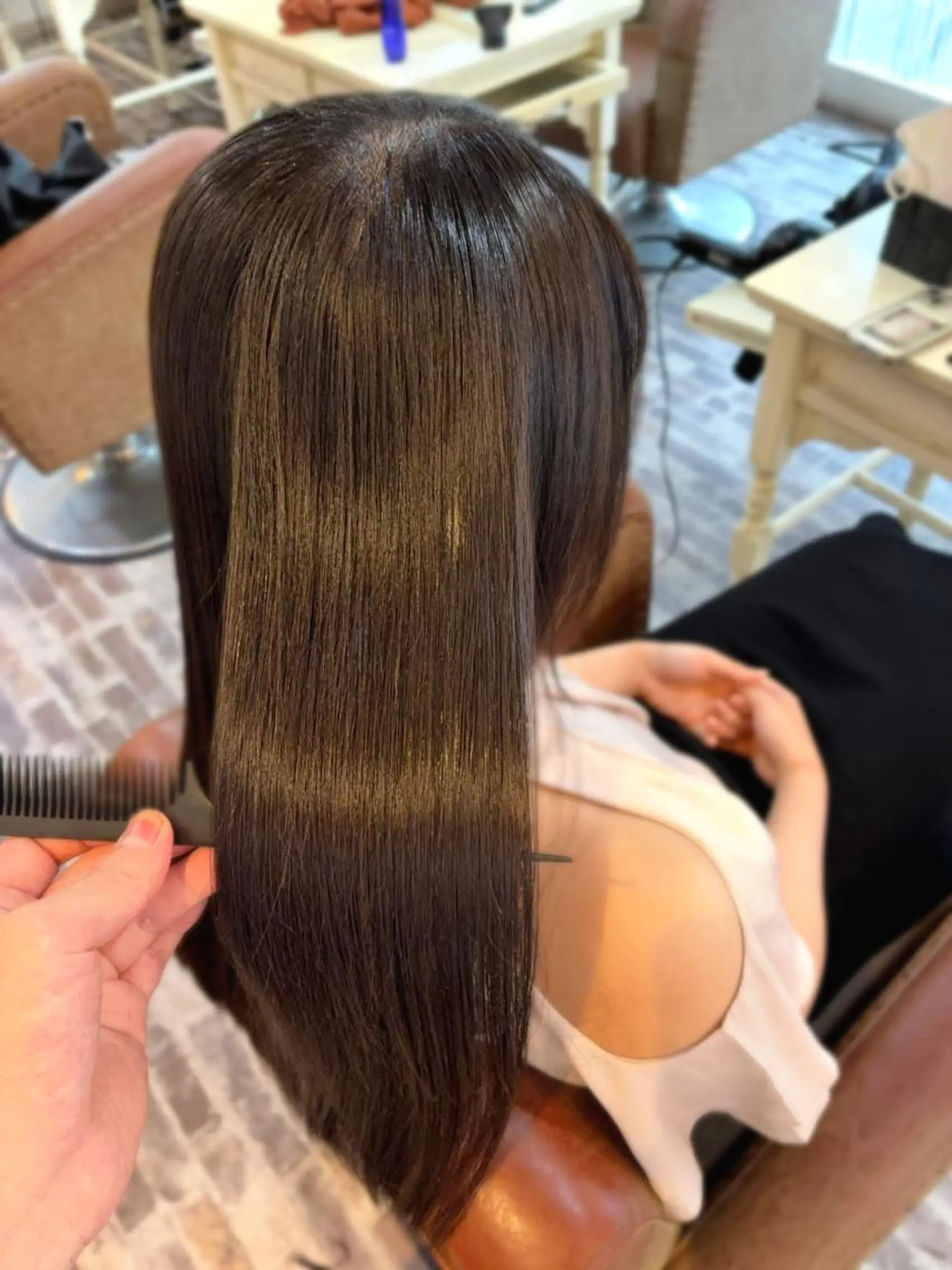 ロング 柏原 輝明のヘアスタイル