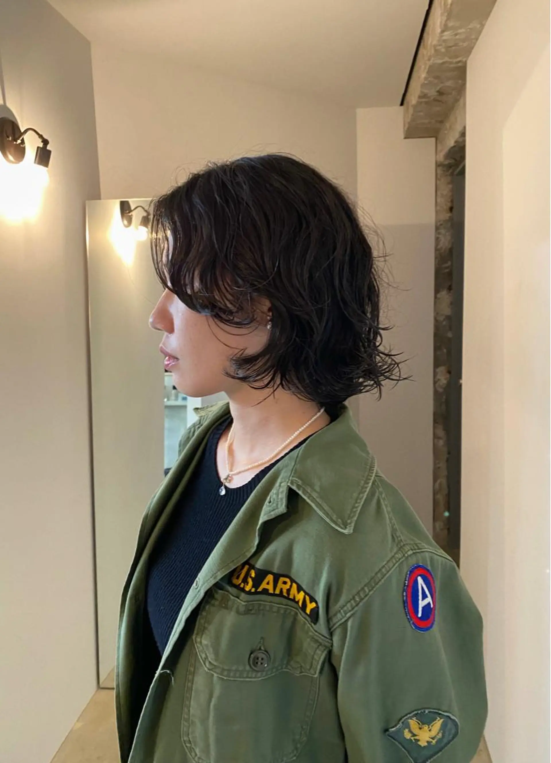 ミディアム カット ヘアカラー パーマ GATTACA所属・KEI gattacaのヘアスタイル