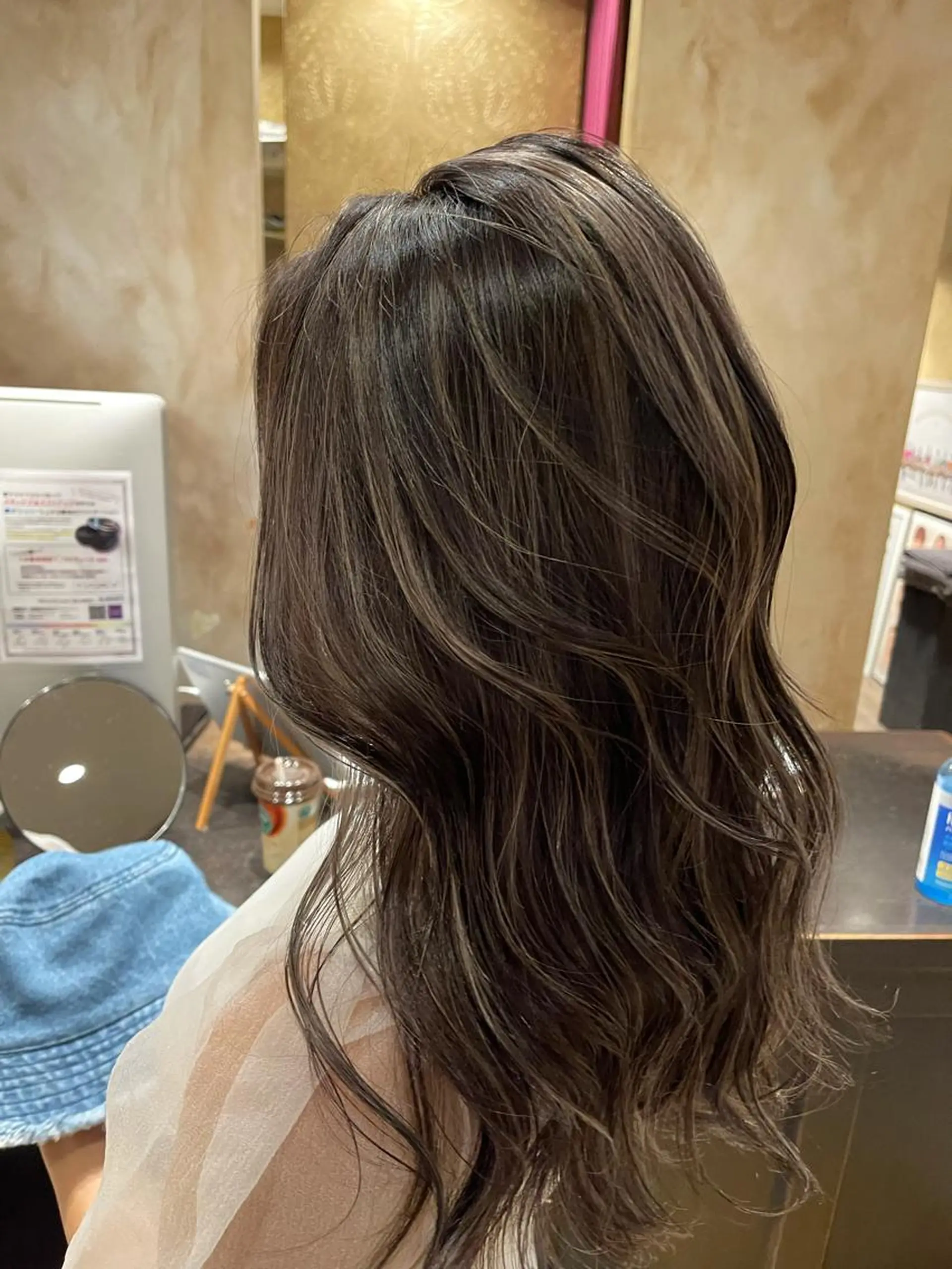 セミロング カラー ハイライトカラー ハイライト peakshair所属・髪質改善/メンズパ ーマ𝒀𝑼𝑻𝑶のヘアスタイル