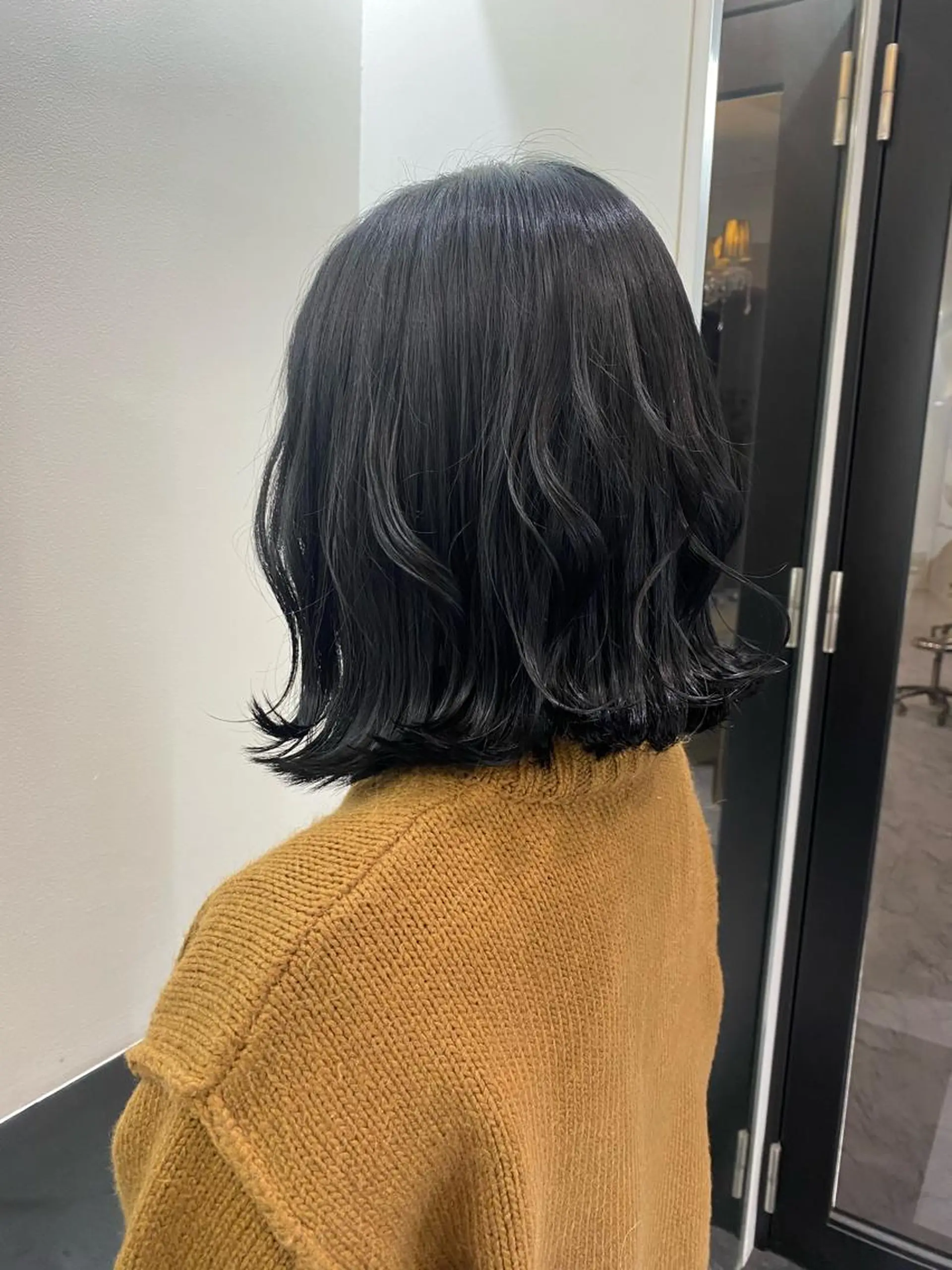 ショート カラー 黒髪 ブリーチ ブリーチなしカラー シルバー 掛川 愛菜のヘアスタイル