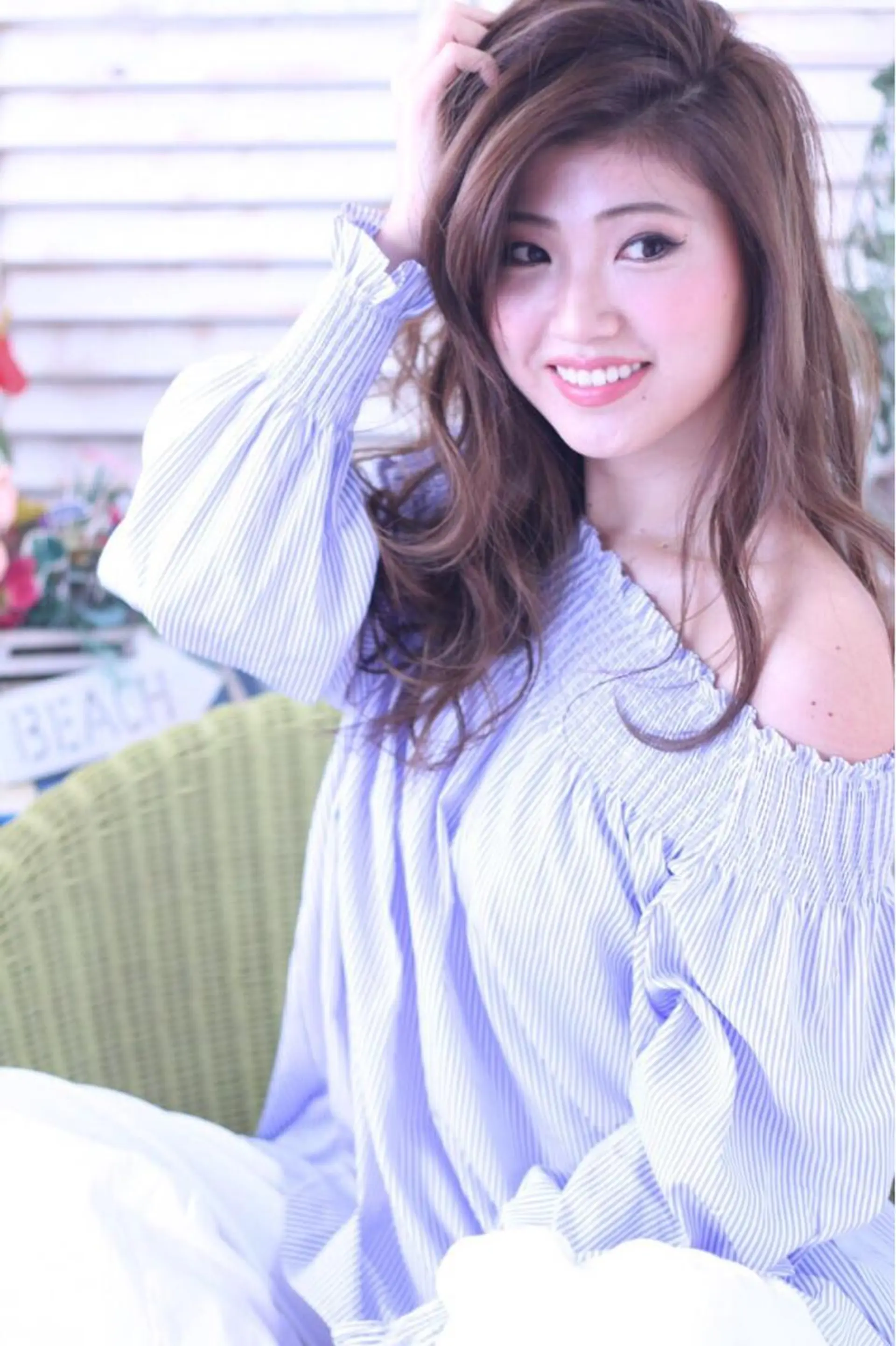 セミロング Saffyハリウッド トリートメント◎のヘアスタイル