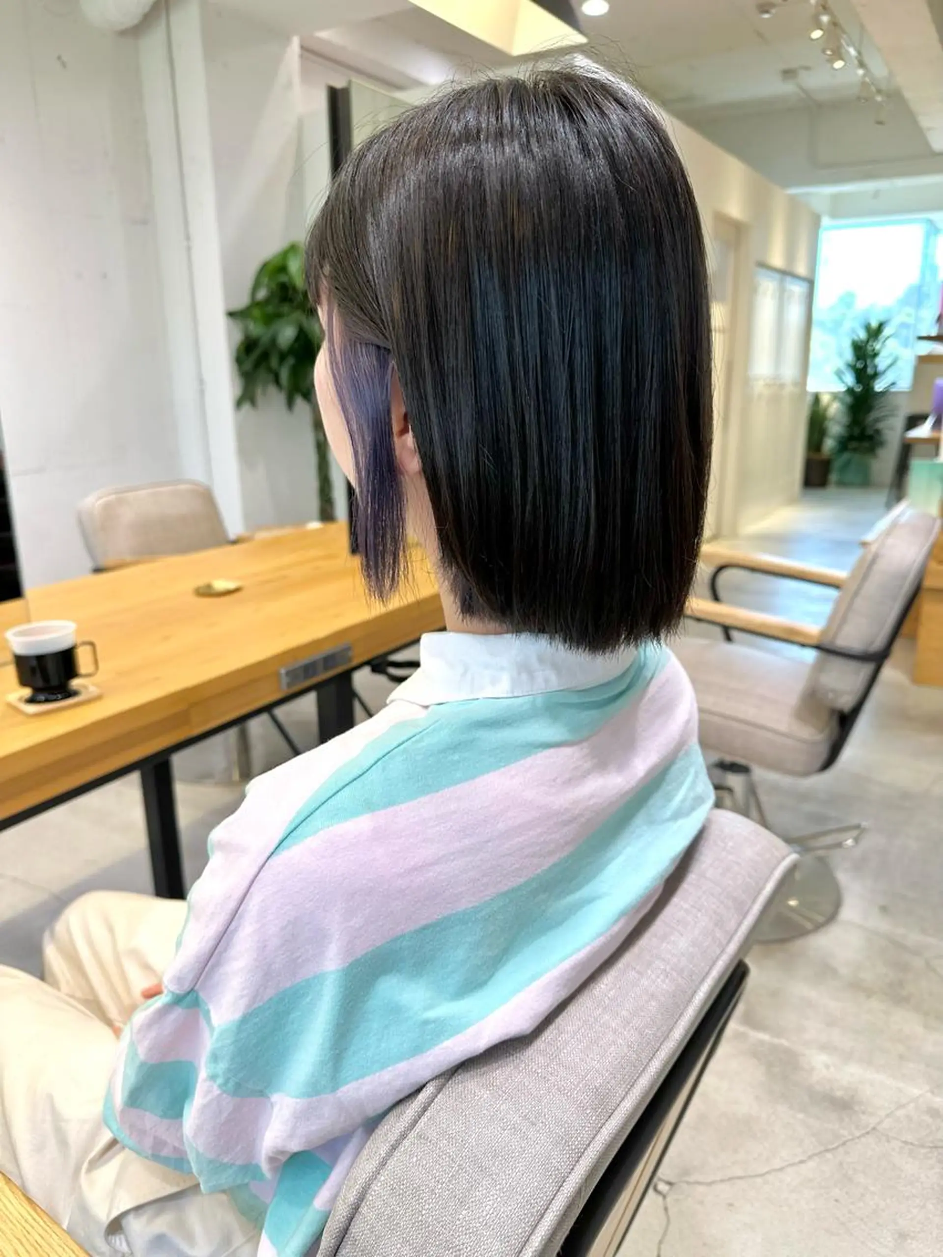 ショート カット ヘアカラー トリートメント 上野湧太 髪質改善/艶カラーのヘアスタイル