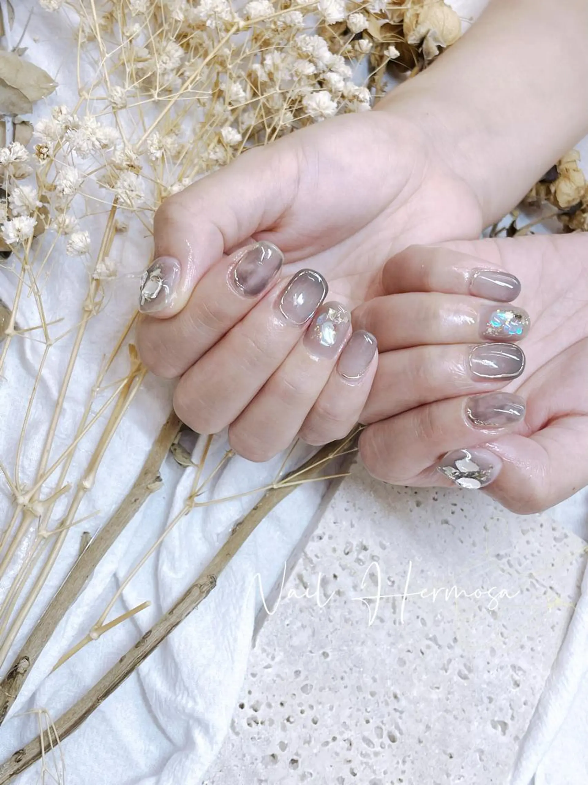 ネイル 桜ネイル 長さ出し フラッシュネイル フラワーネイル フットネイル ハンドネイル ネイル エルモサのネイルデザイン