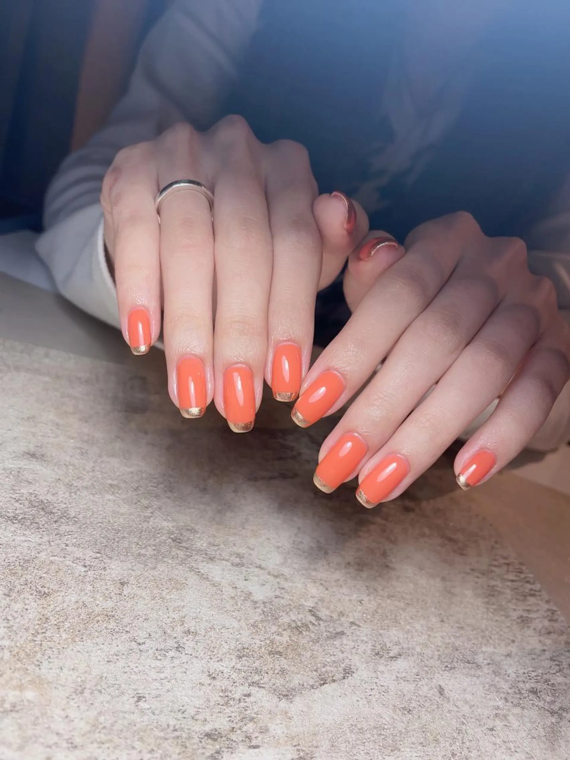 ネイル フレンチネイル ミラーネイル ハンドネイル 南野 由希のネイルデザイン