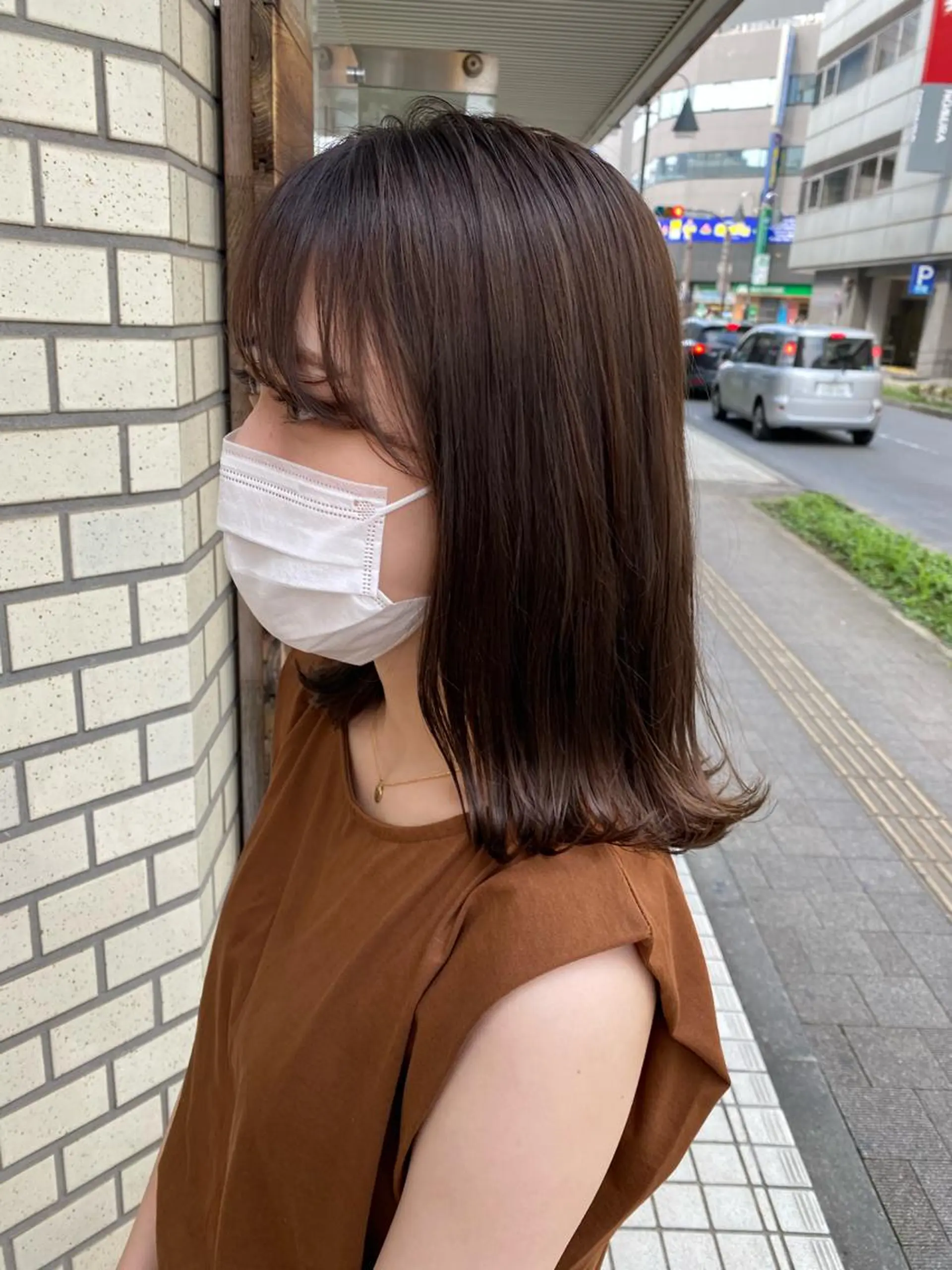 ミディアム カラー カット ヘアカラー トリートメント 韓国風スタイル 🍓MIZUKI🍓のヘアスタイル