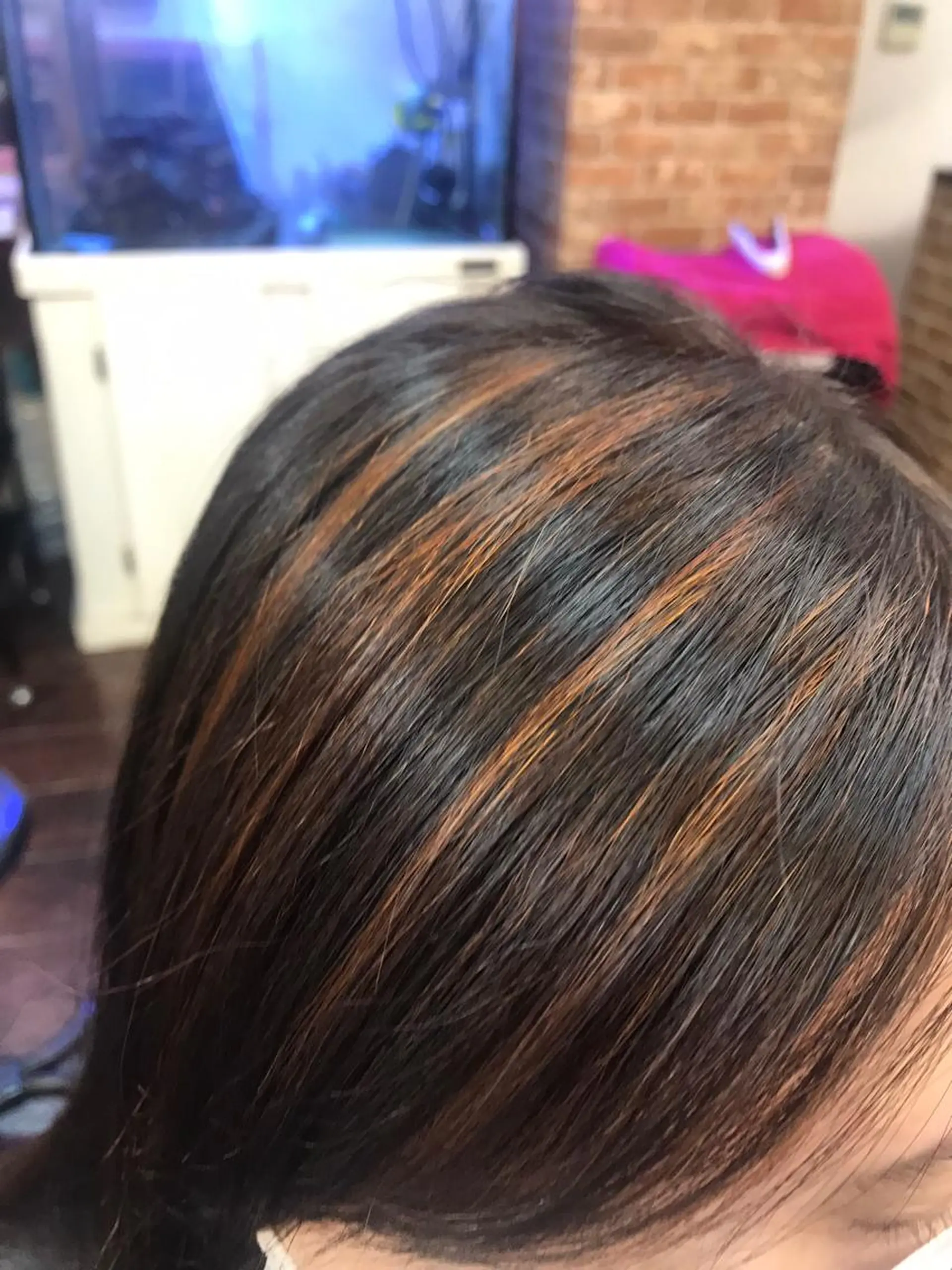 セミロング カラー 桧山 真のヘアスタイル