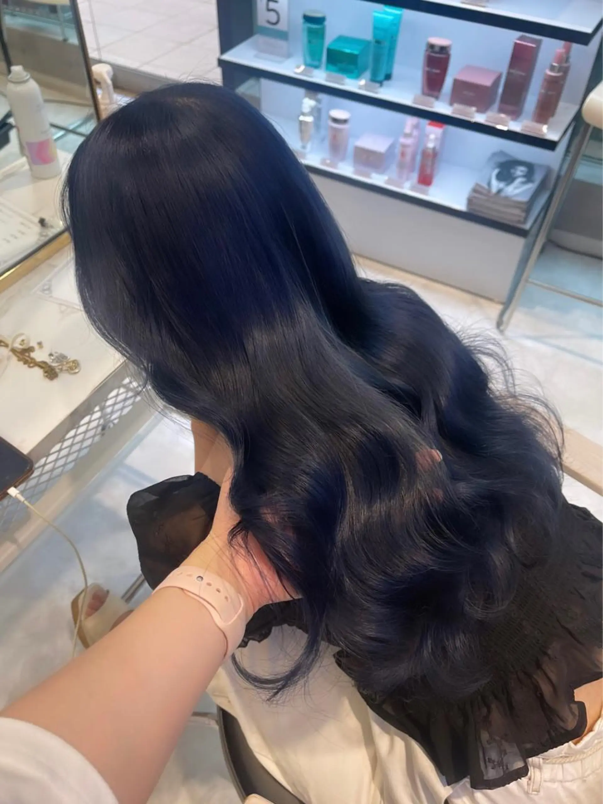 ロング カラー パーマ ヘアアレンジ メンズ キッズ ネイル マツエク・マツパ アイブロウ 🎀韓国スタイル YURINA🎀のヘアスタイル