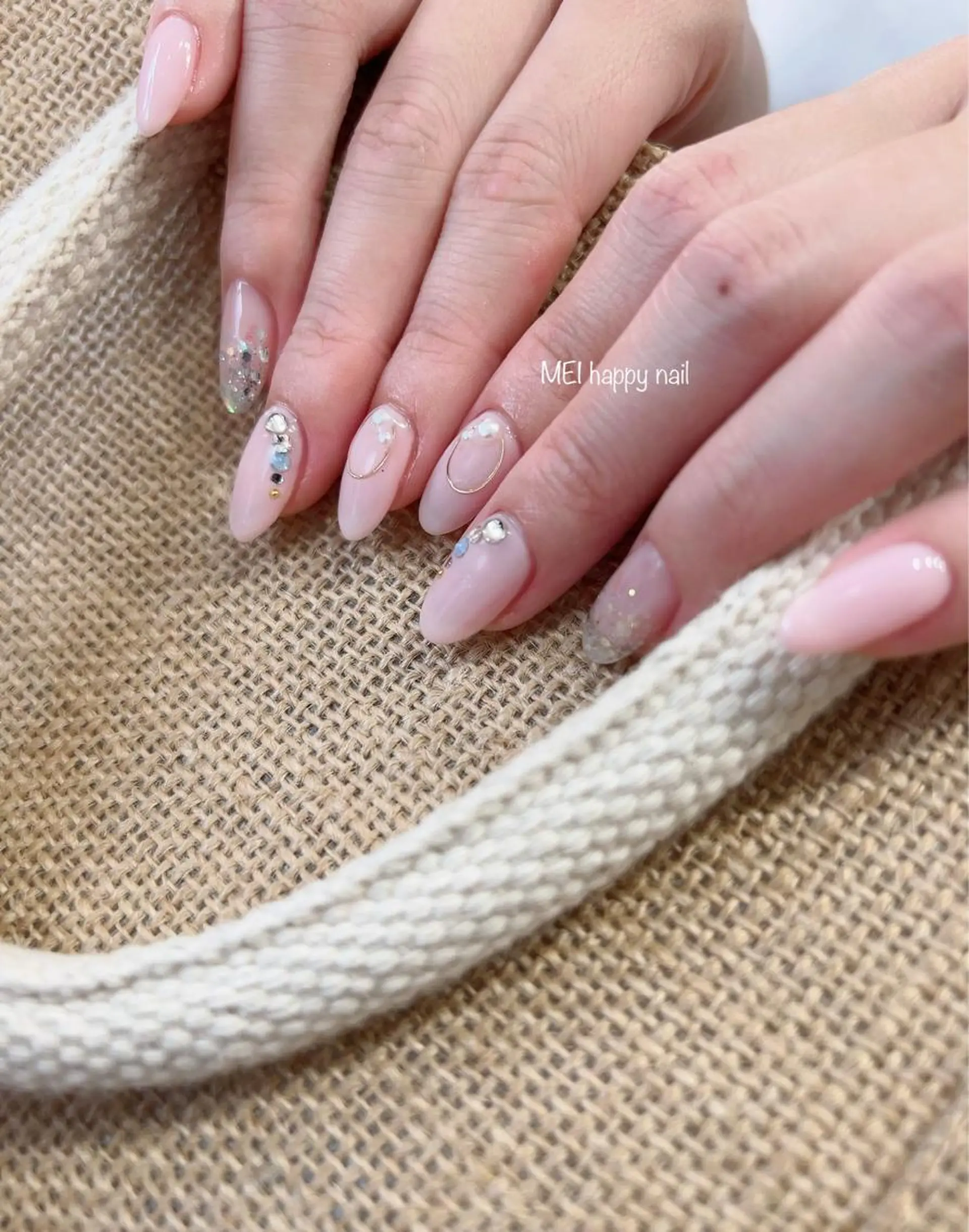 ネイル 北浦和 自爪育成ケアのネイルデザイン