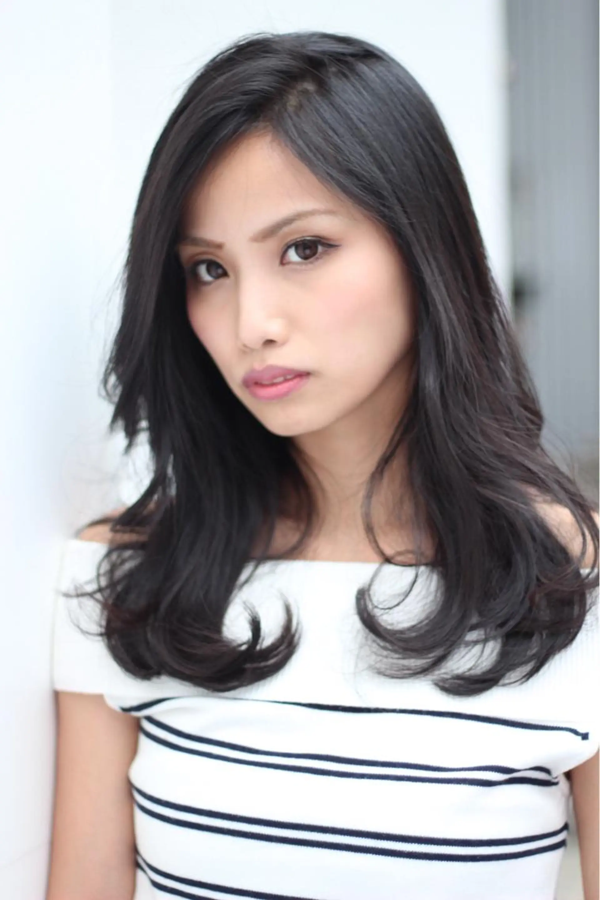 セミロング ロング カラー パーマ 成松 勇治のヘアスタイル