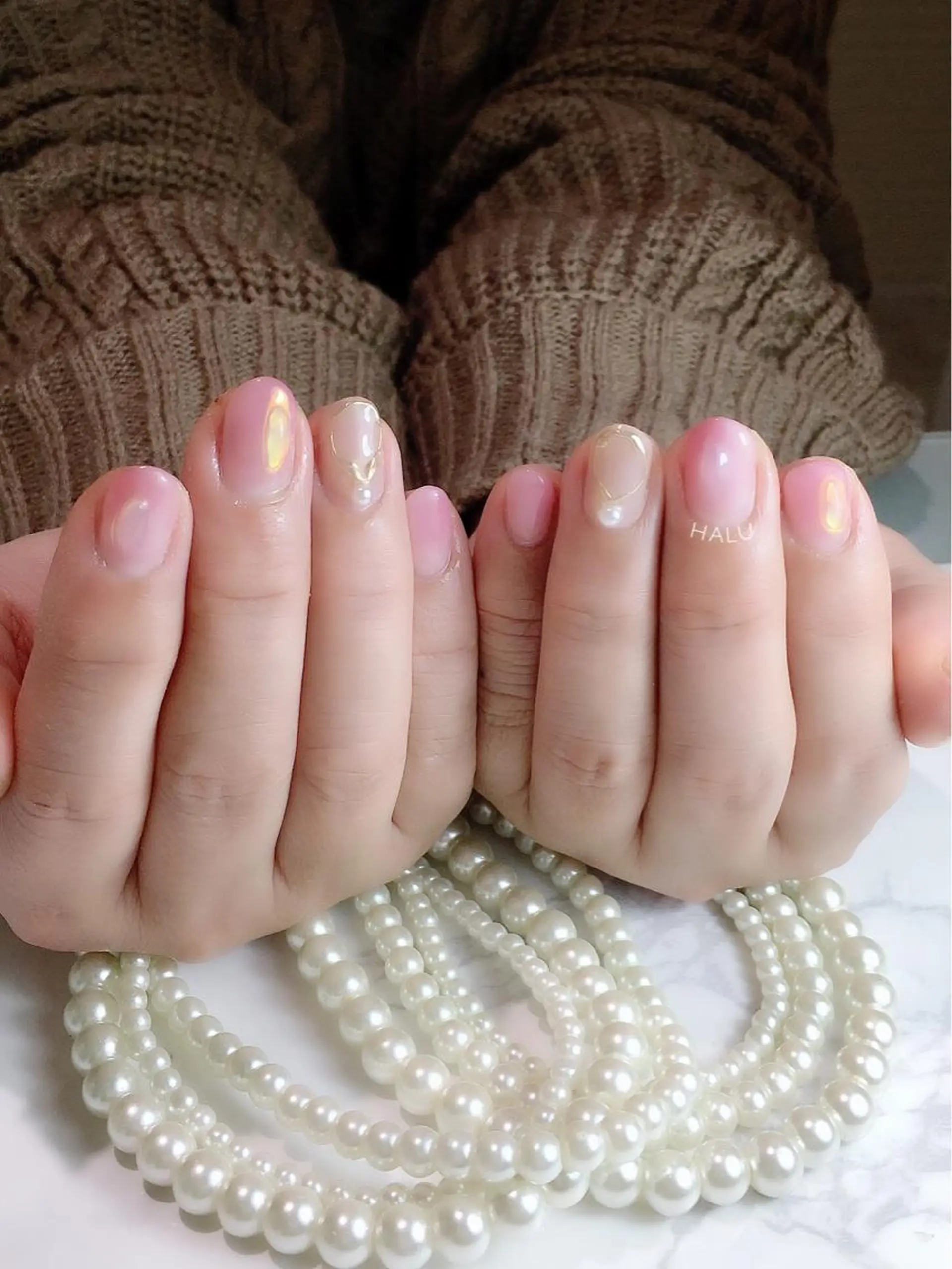 ネイル ミラーネイル HALU ハルのネイルデザイン
