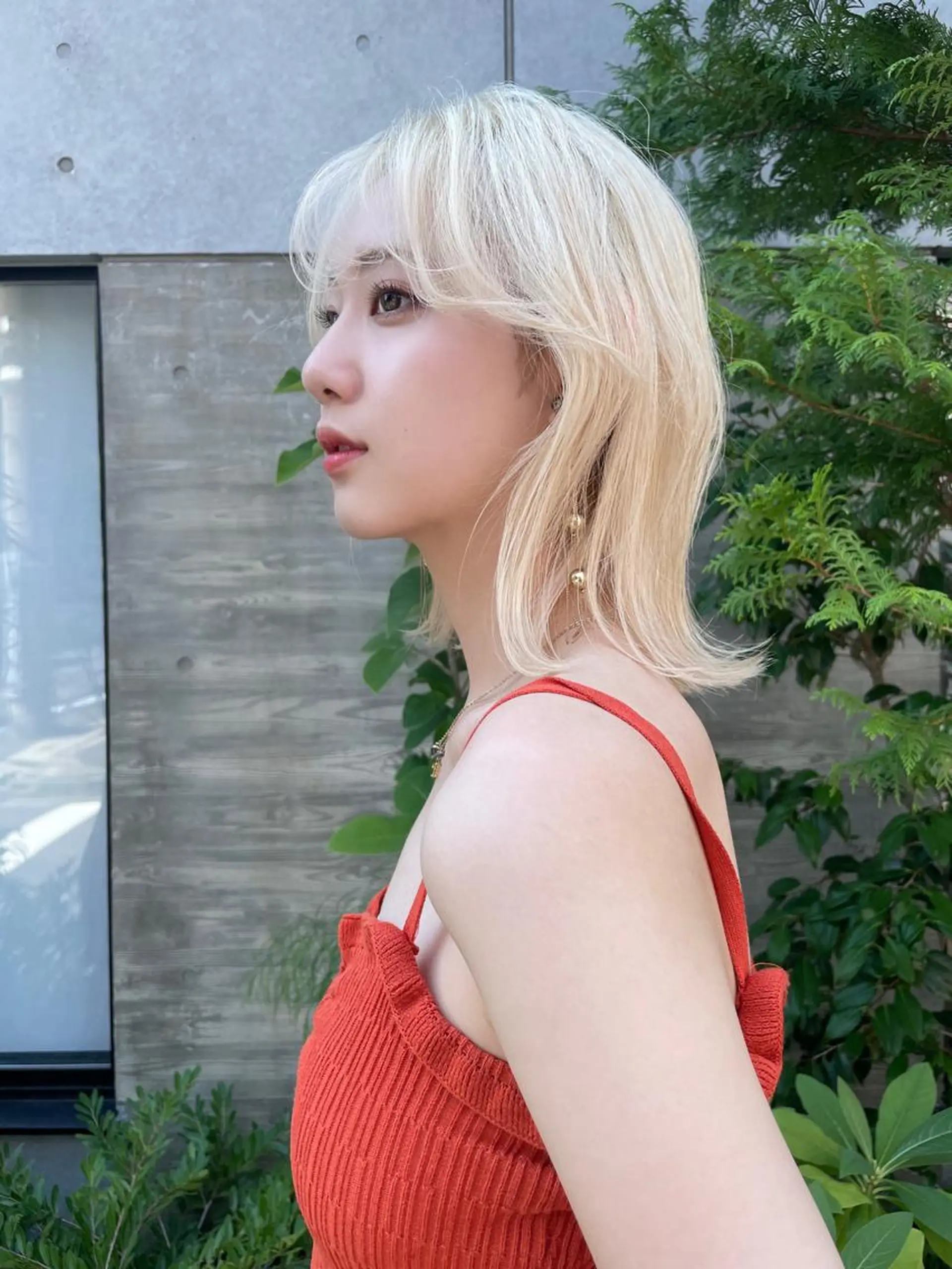 ミディアム カラー 顔周りカット× 髪質改善【リョウ】のヘアスタイル