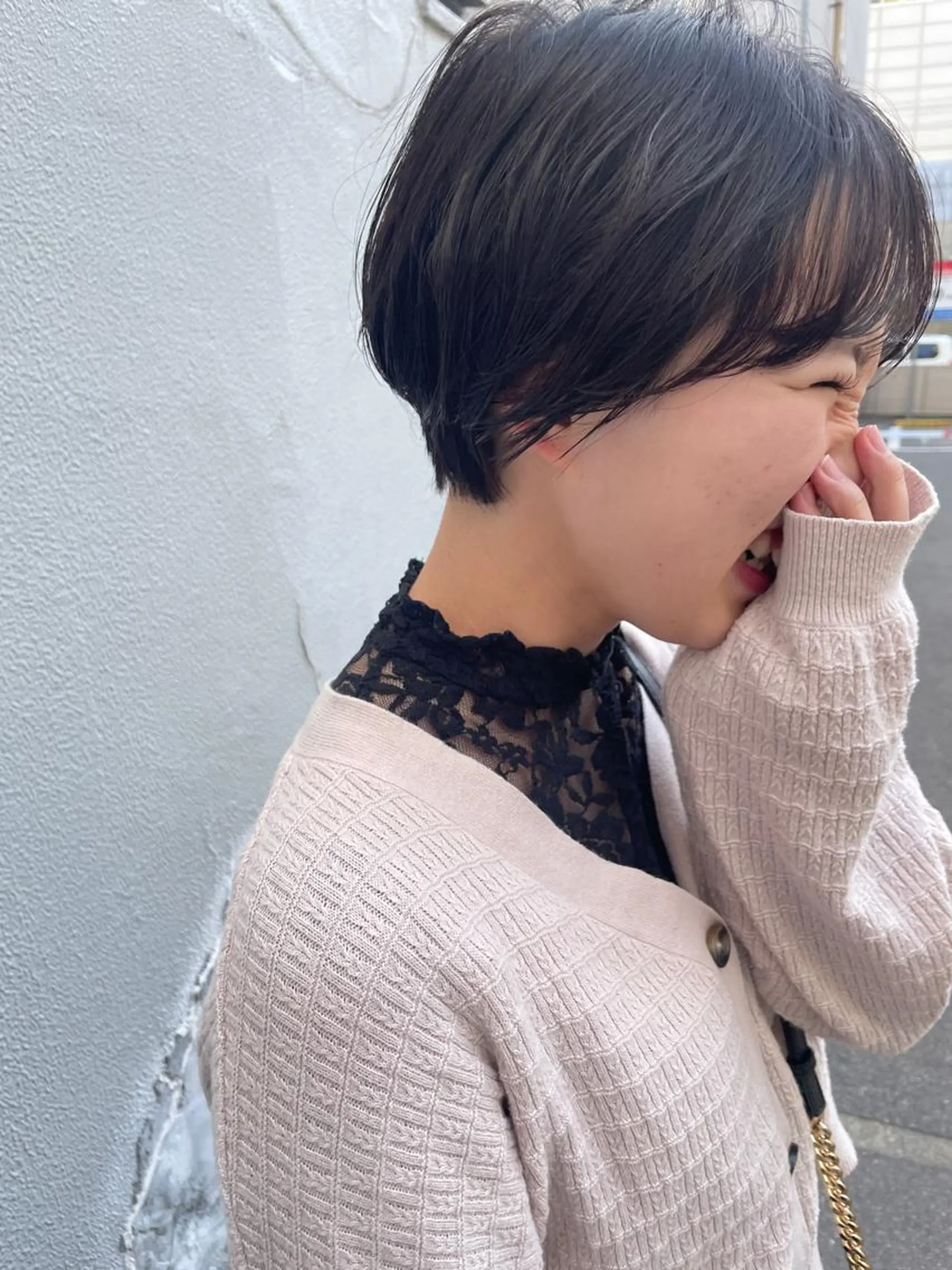 ショート カット パーマ トリートメント さの あやねのヘアスタイル