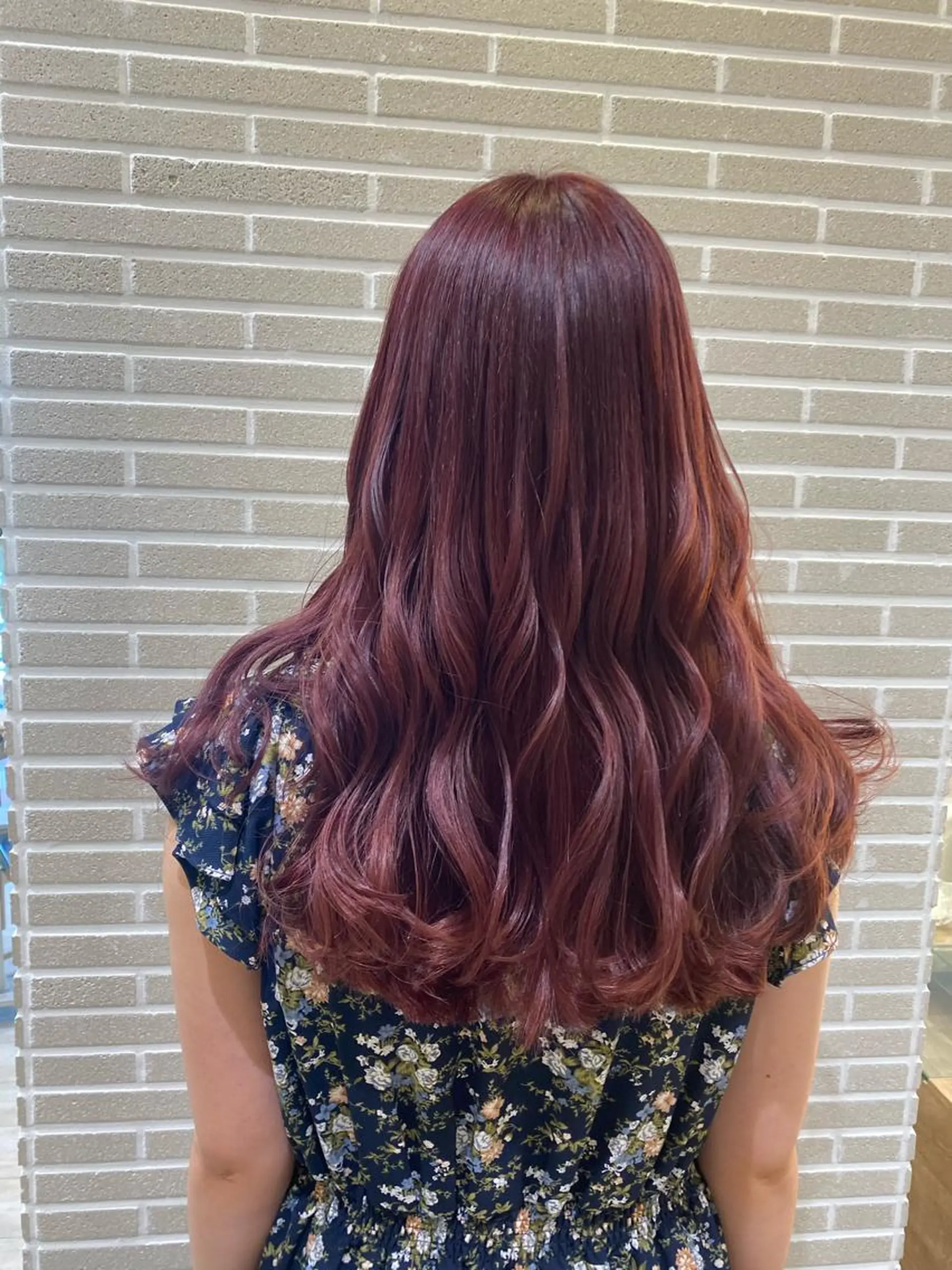 ロング カット ヘアカラー トリートメント 植田 菜月のヘアスタイル