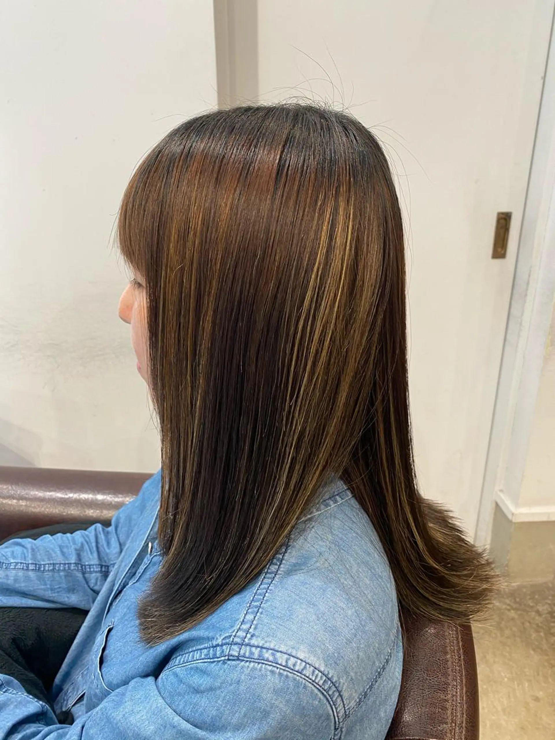 ロング パーマ 縮毛矯正 ekka所属・沖田 舞衣のヘアスタイル