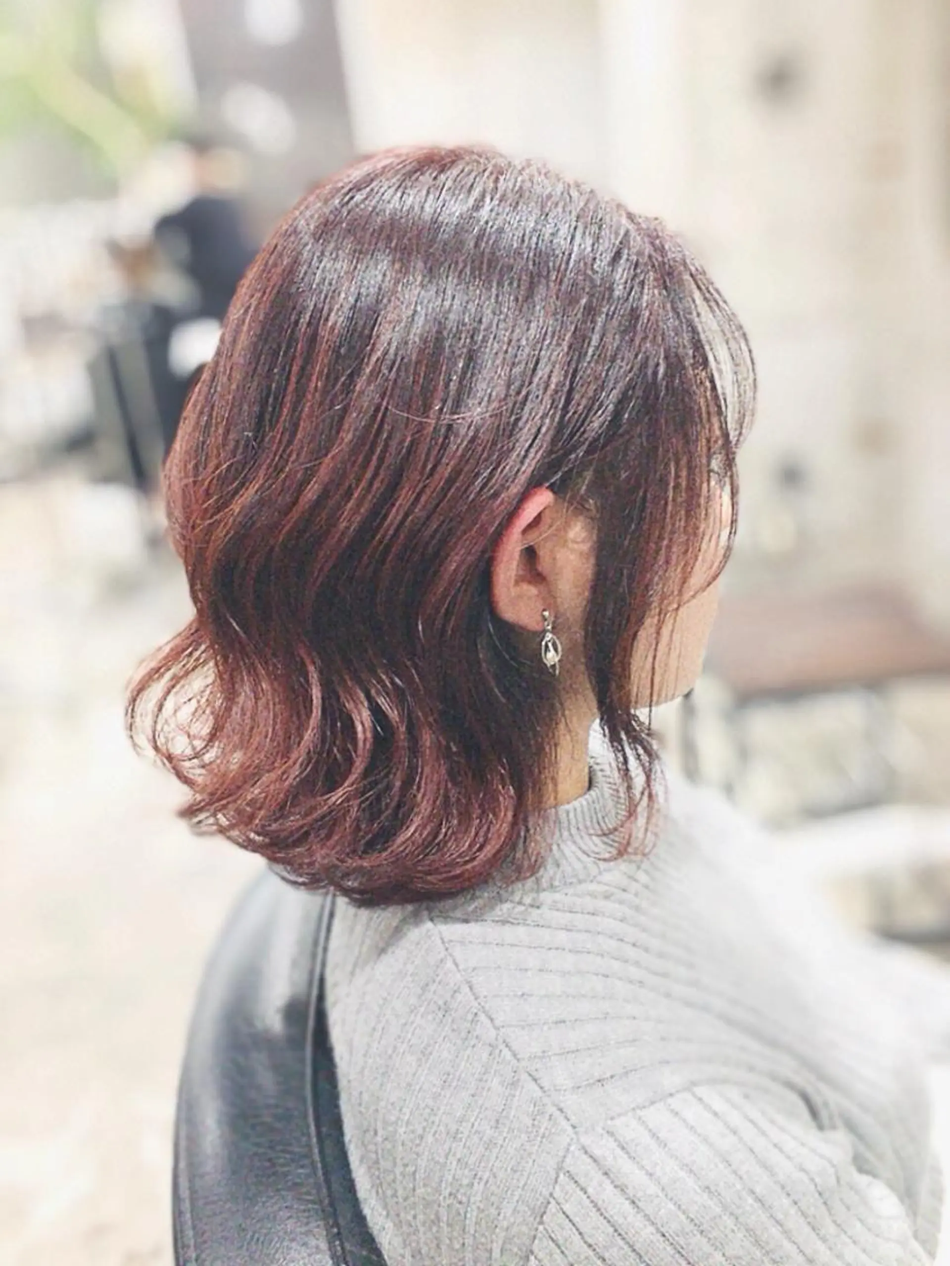 ミディアム カラー アッシュ ピンクカラー ピンクアッシュ hair deep /田口貴也のヘアスタイル