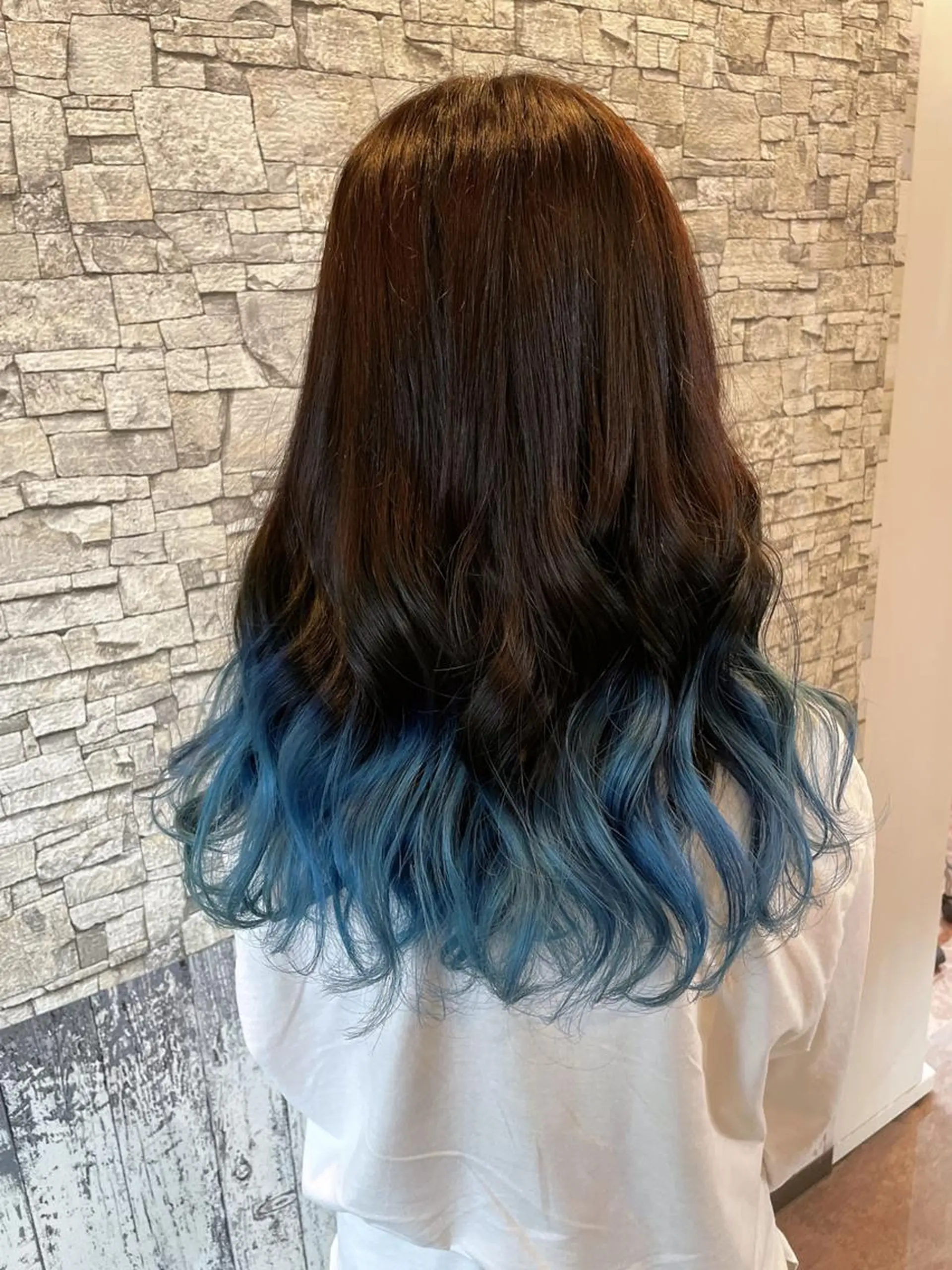 カラー セミロング 派手髪/ハイトーン/ エクステ✨ユウキのヘアスタイル