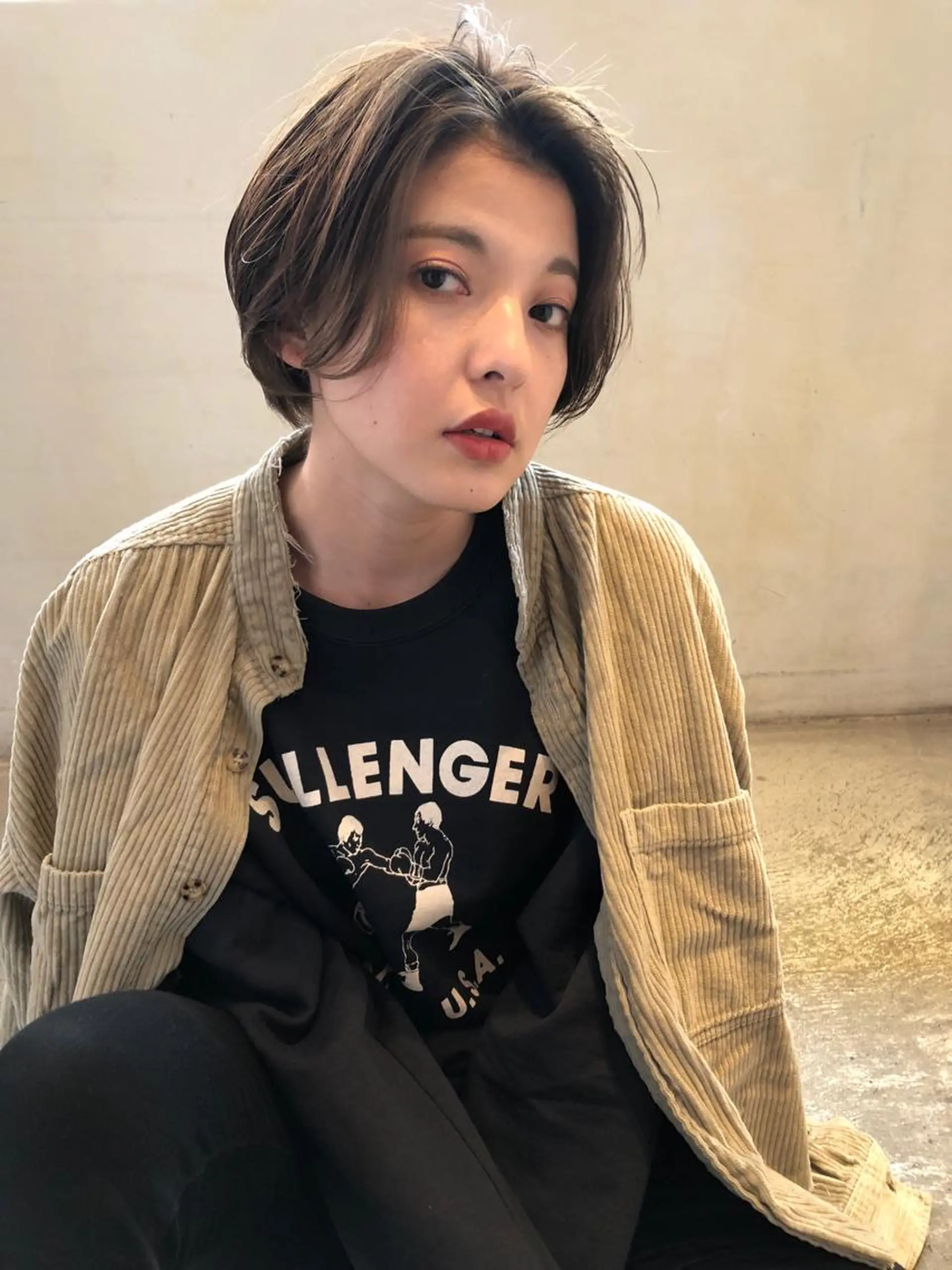 ショート カラー emme エミィ/立川のヘアスタイル