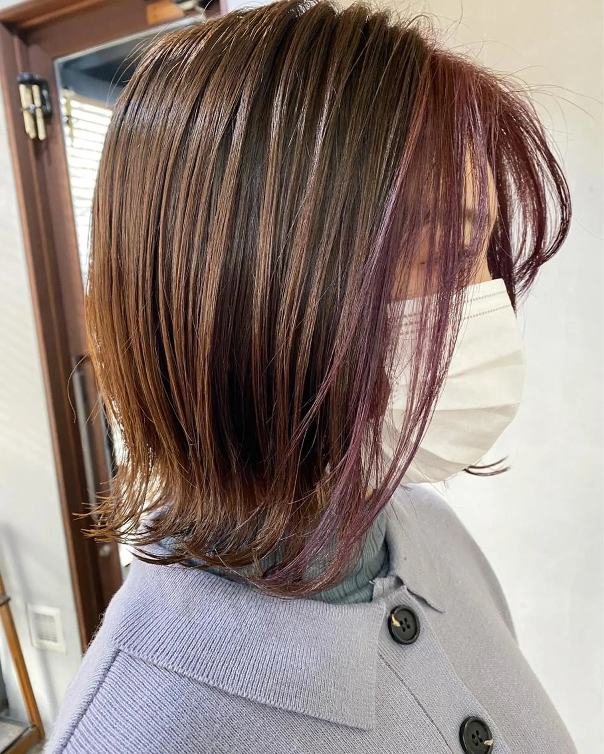 ミディアム カラー 舟橋 りんかのヘアスタイル