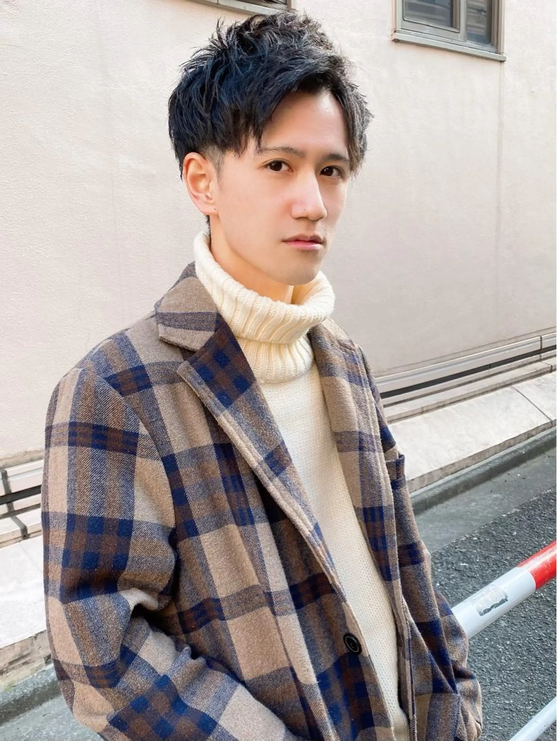 ショート カラー パーマ メンズ アイブロウ ショートボブ 編み込みエクステ シールエクステ メンズバレイヤージュ メンズブリーチ LAVENDIA Azabu所属・LAVENDIA 初音のヘアスタイル