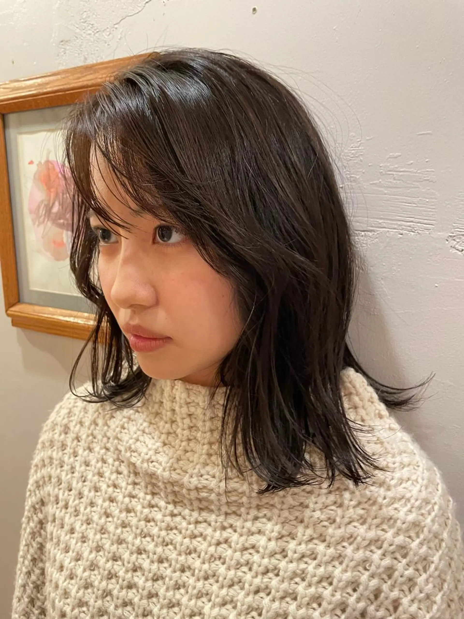 セミロング カラー 似合わせカット ヘアカラー ⚪️ISHIZUKA AOI⚪️のヘアスタイル