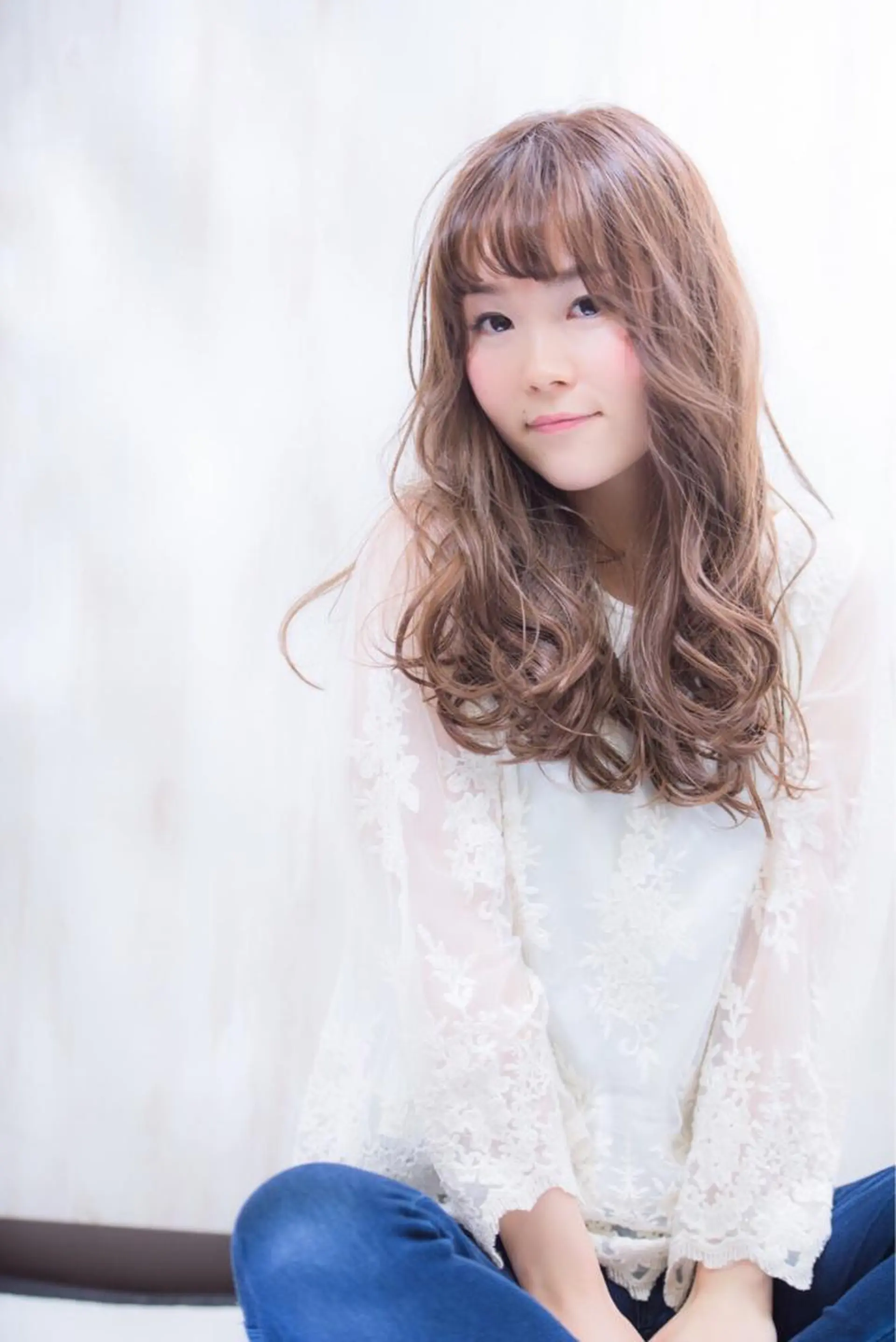 ロング カラー ベージュカラー 透明感カラー lamie by melt 吉祥寺 【ラミエ バイ メルト】所属・【ミニモ公認】*似合 わせ職人*滝田拳史のヘアスタイル