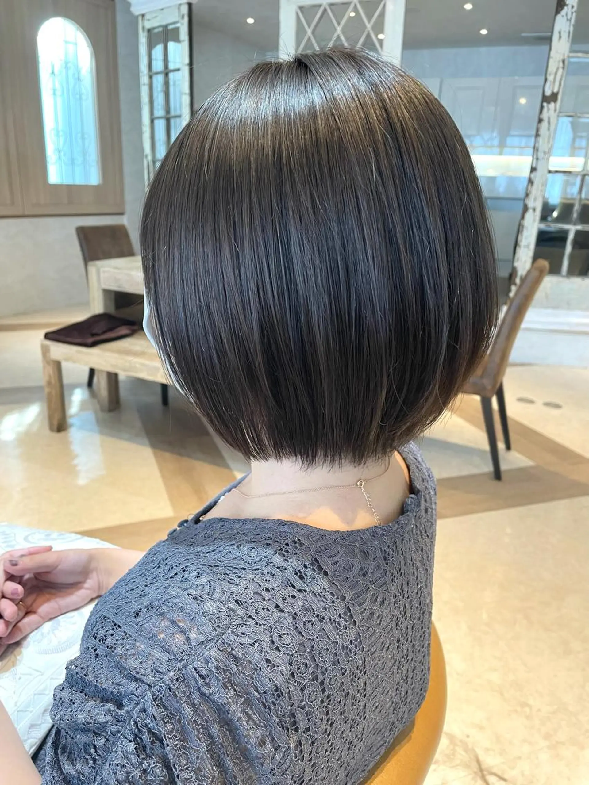 ショート カラー 似合わせカット ショートヘア ヘアカラー トリートメント 韓国ヘア/髪質改善 /Harunaのヘアスタイル