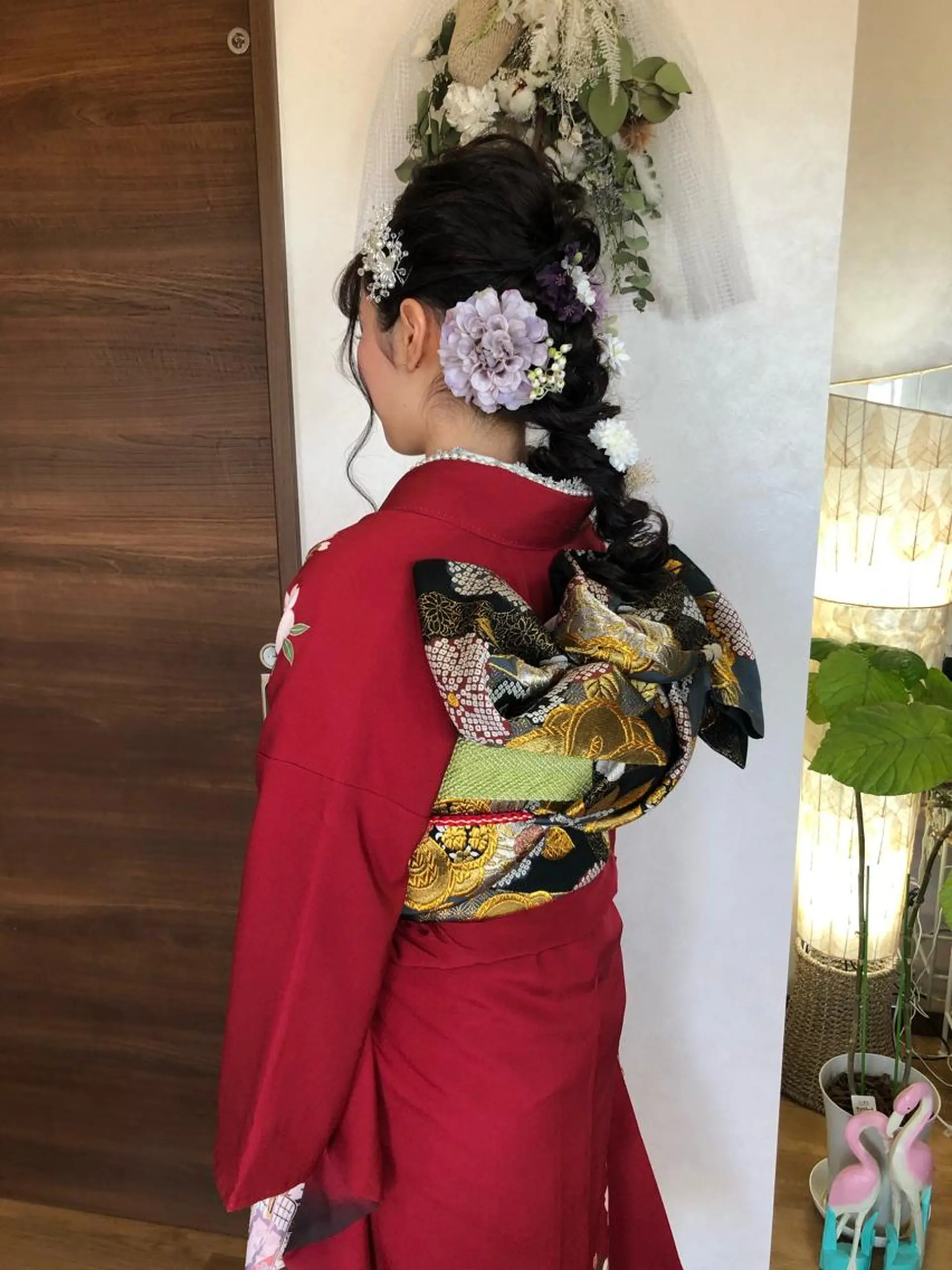 ロング ヘアアレンジ 成人式 Kanani所属・田中 佐枝子のヘアスタイル