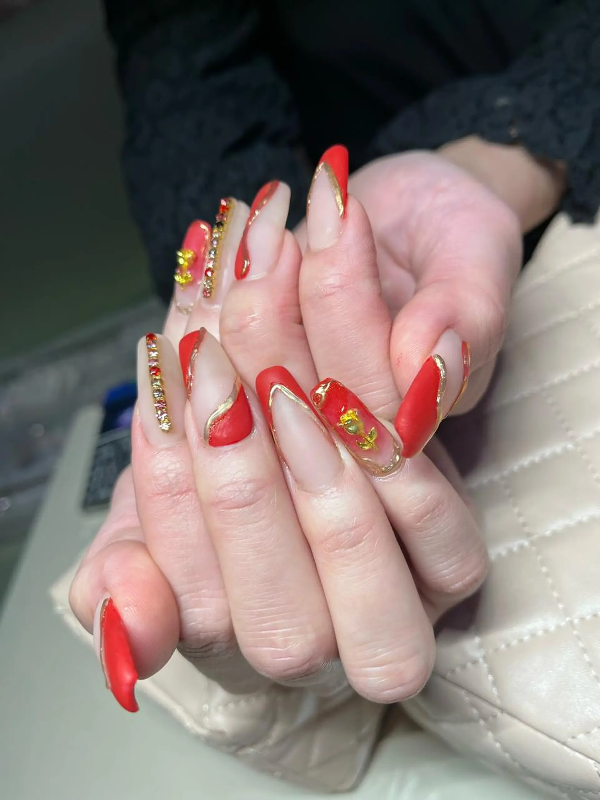 ネイル ハンドネイル goldgleams ちなのネイルデザイン